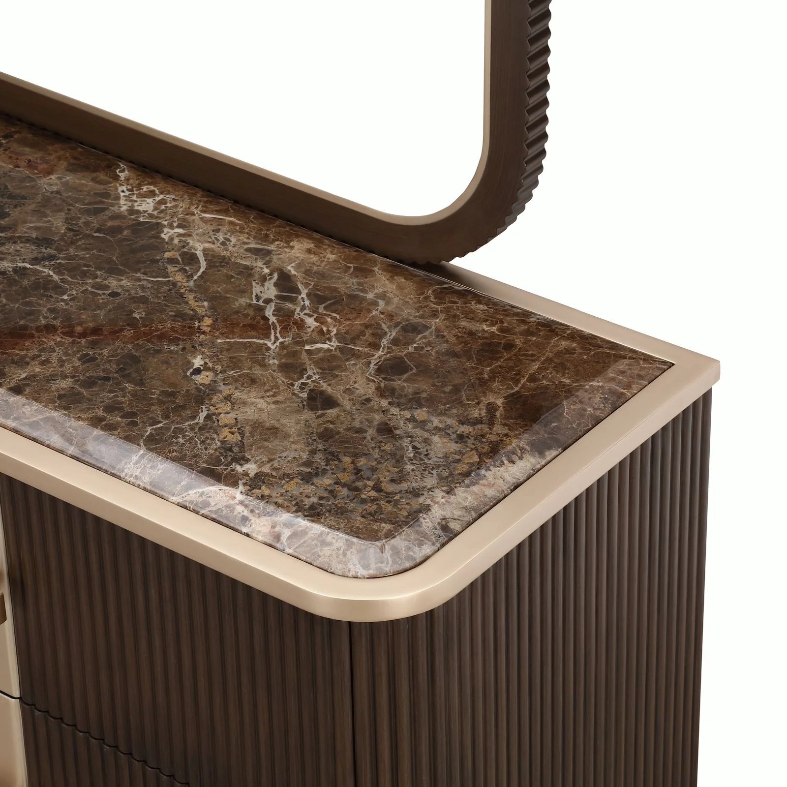 West Kensington Dresser with Mirror - Medium Espresso - Image 2