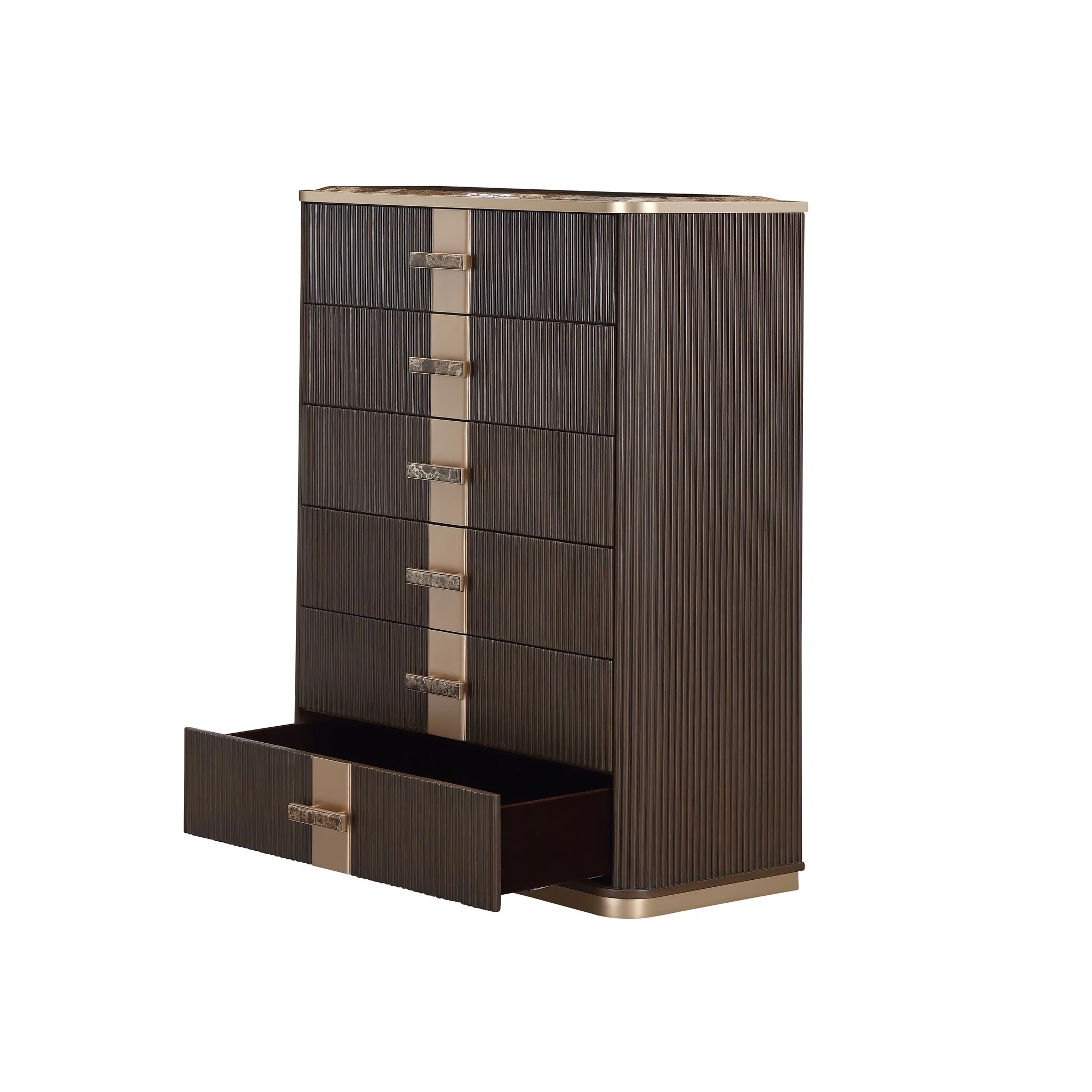 West Kensington Highboy Chest Medium Espresso - Image 7