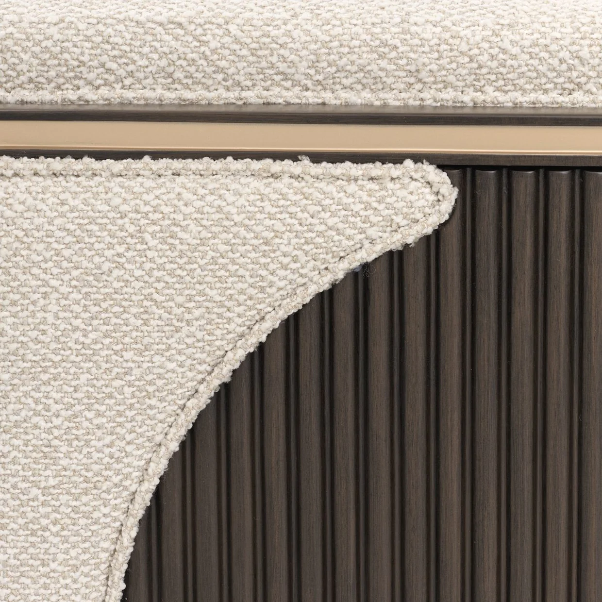 West Kensington Loveseat - Buff/Medium Espresso - Image 6