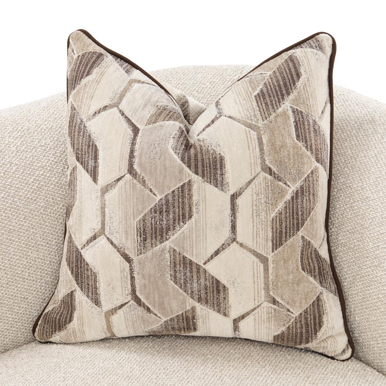 West Kensington Loveseat - Buff/Medium Espresso - Image 9