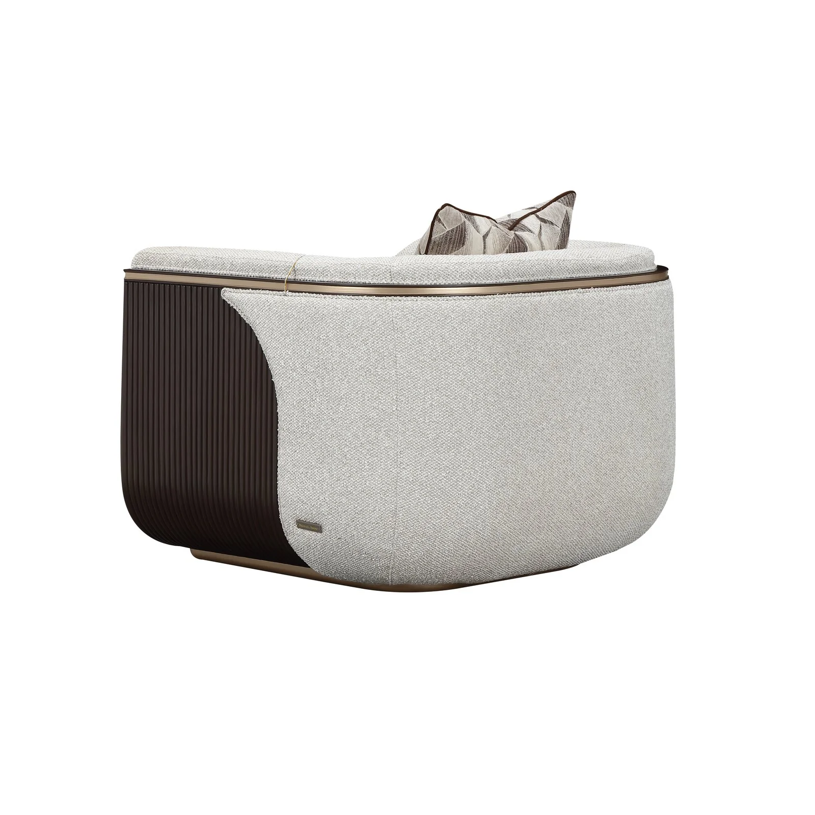 West Kensington Matching Chair - Buff/Medium Espresso - Image 7