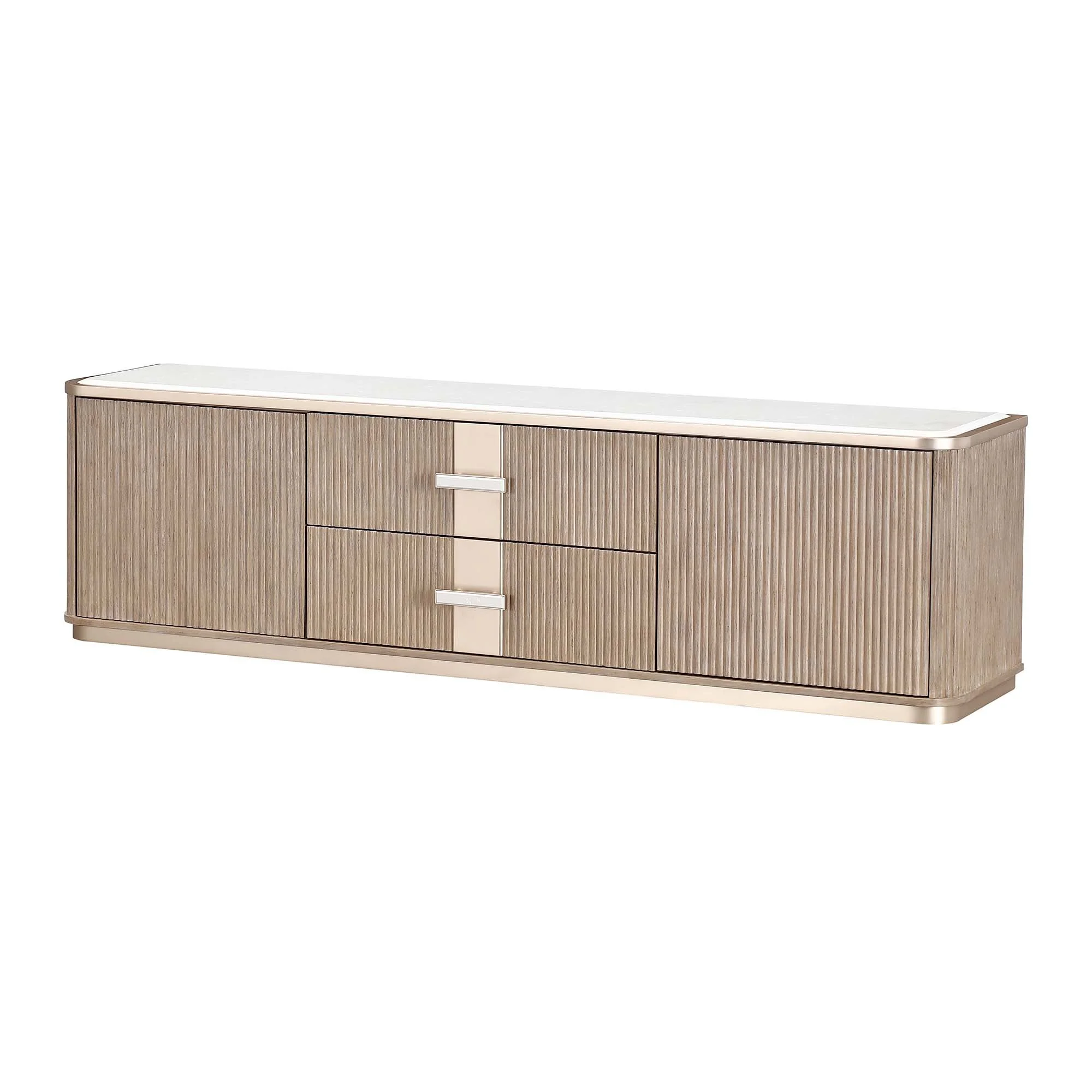 West Kensington Media Cabinet - Sea Salt Caramel - Image 11