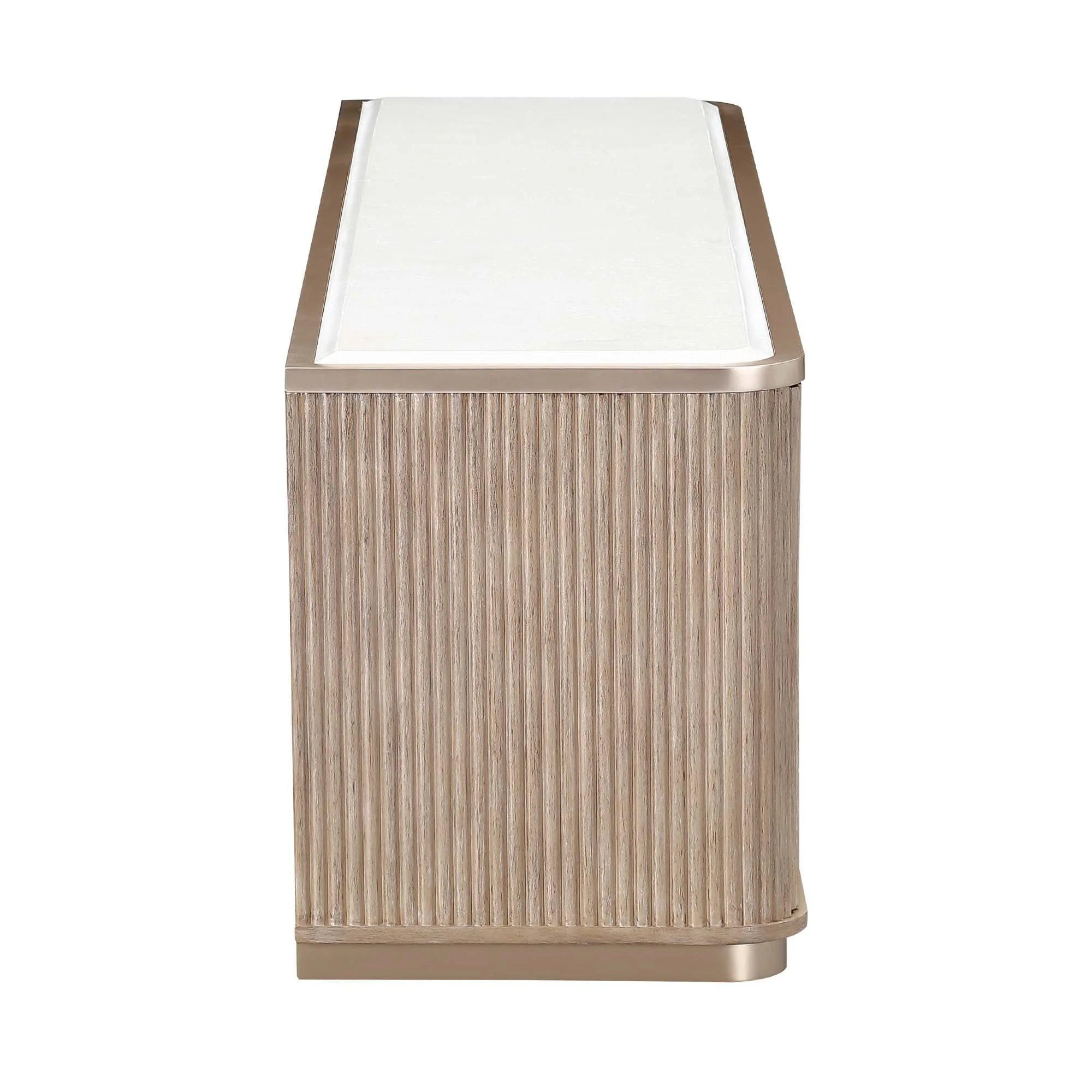 West Kensington Media Cabinet - Sea Salt Caramel - Image 3