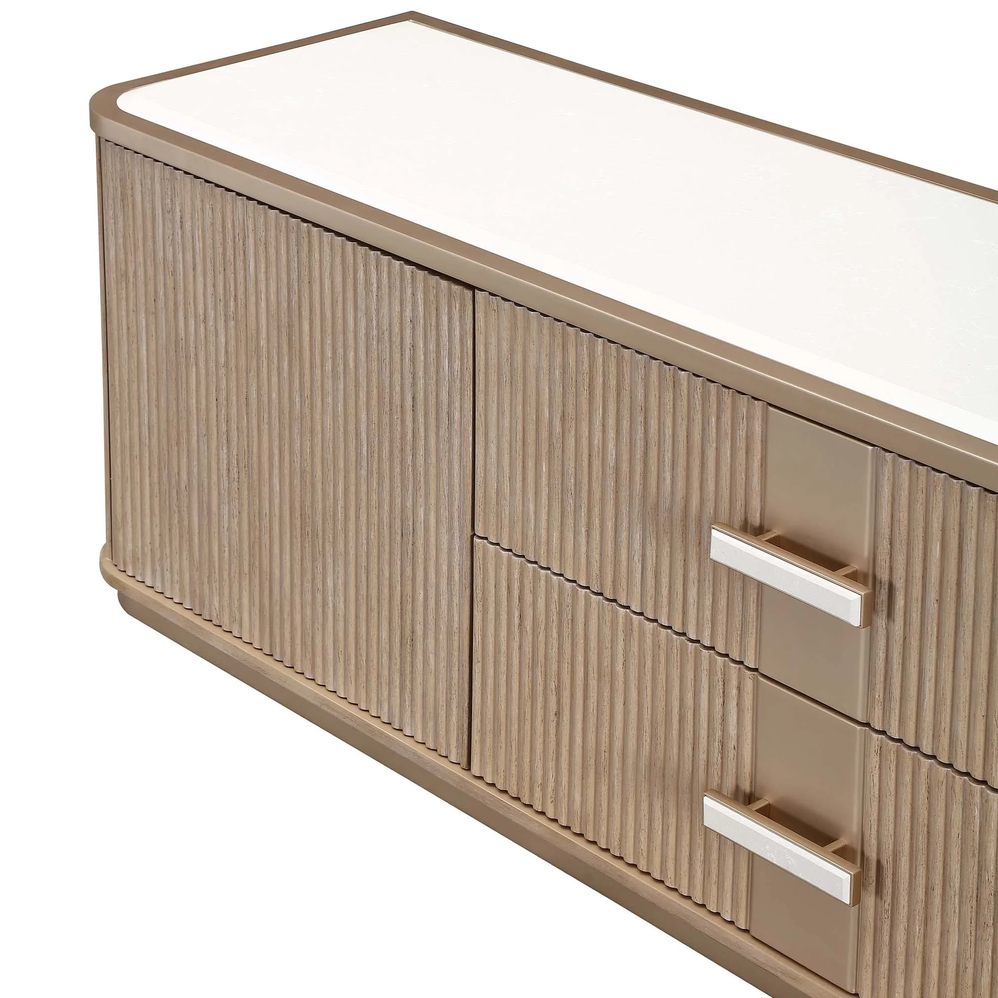 West Kensington Media Cabinet - Sea Salt Caramel - Image 6