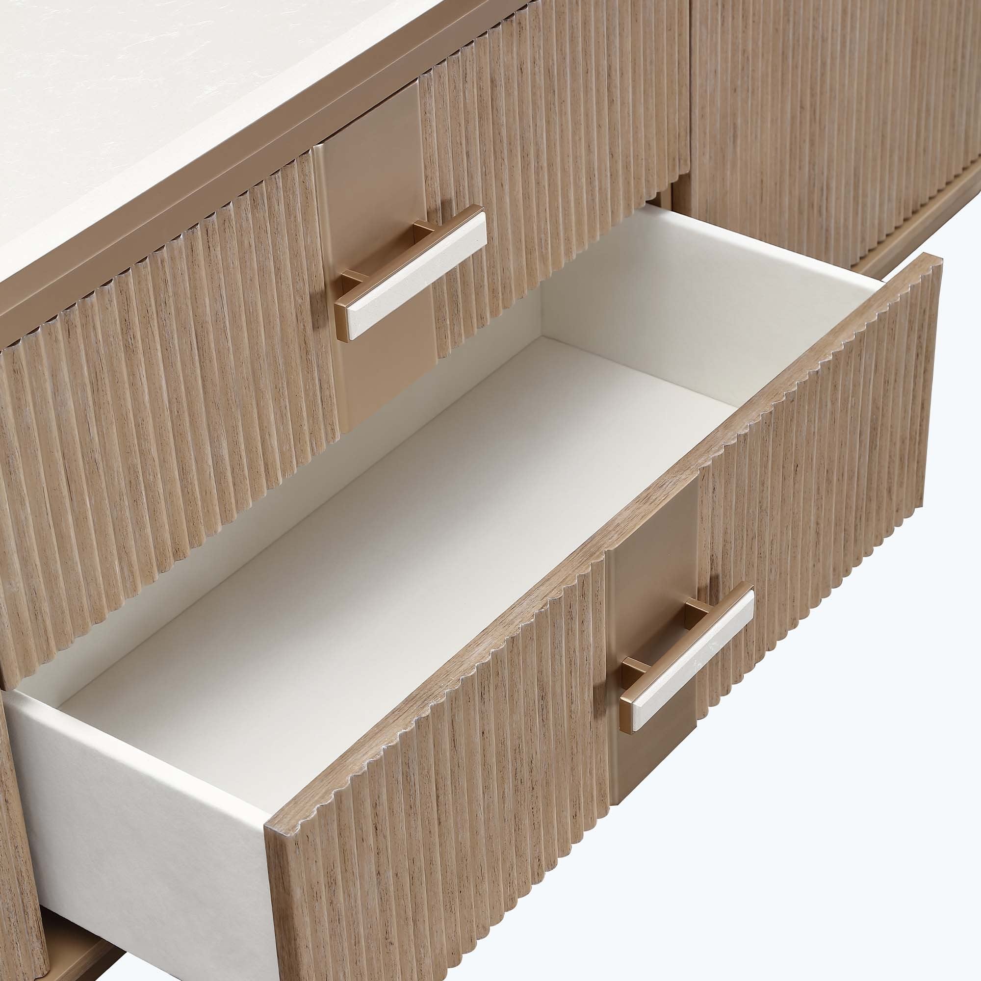 West Kensington Media Cabinet - Sea Salt Caramel - Image 9
