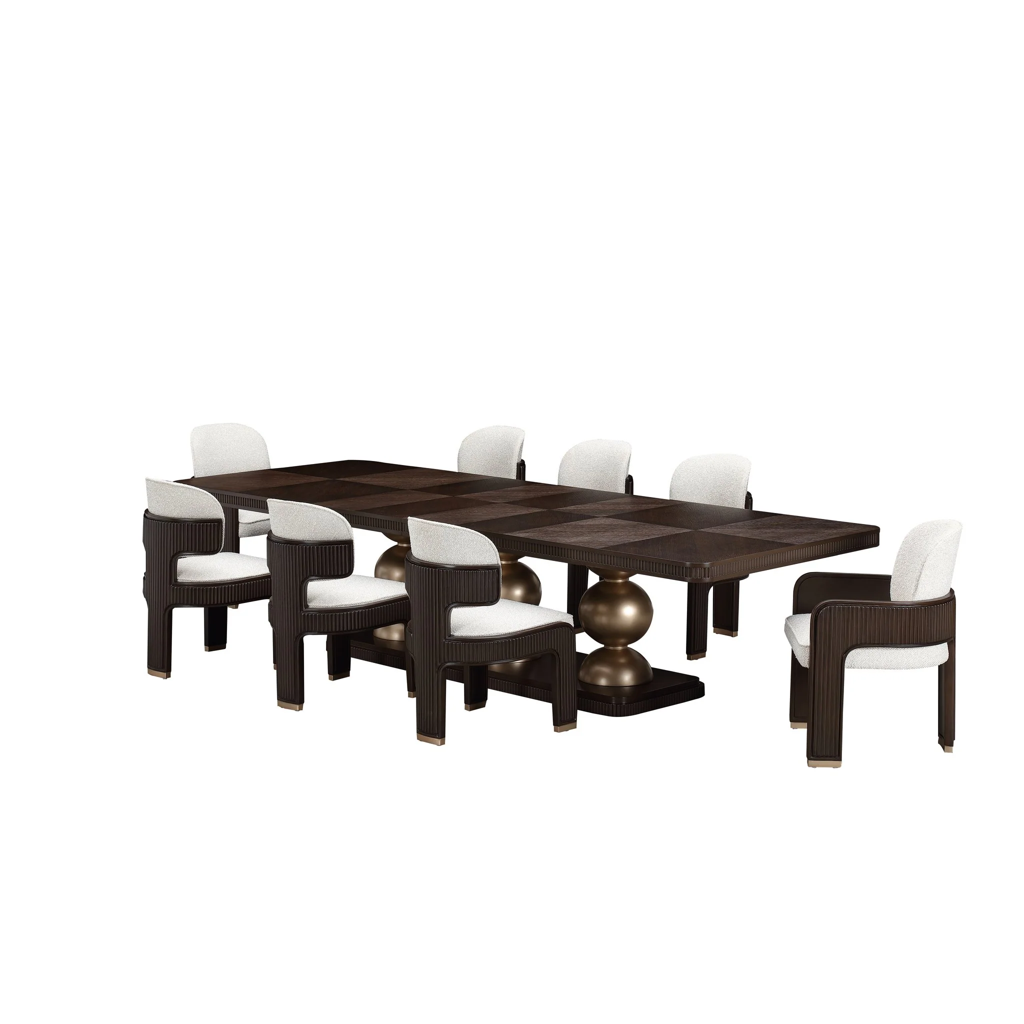 West Kensington Rectangular Dining Table - Medium Espresso - Image 16