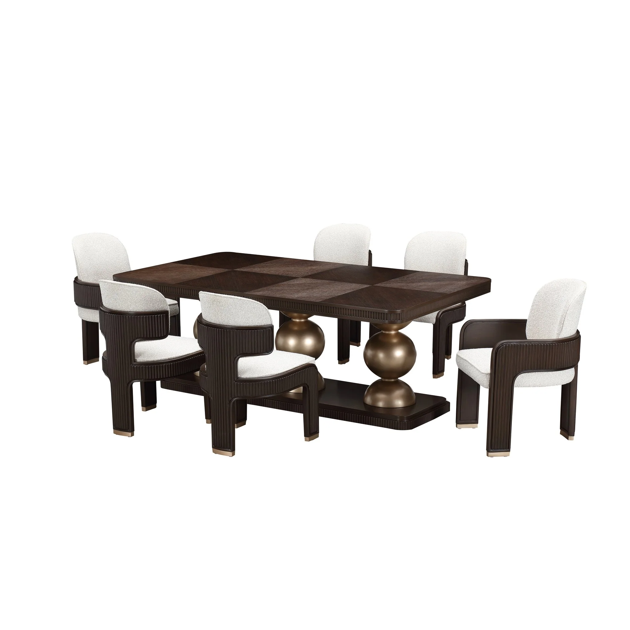 West Kensington Rectangular Dining Table - Medium Espresso - Image 17