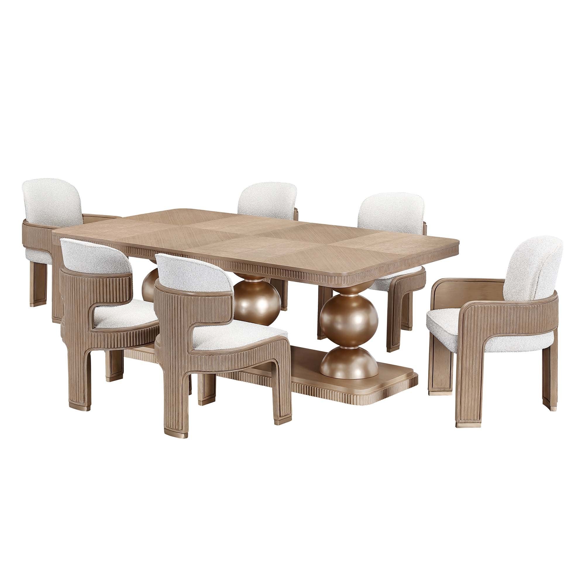 West Kensington Rectangular Dining Table - Sea Salt Caramel - Image 16