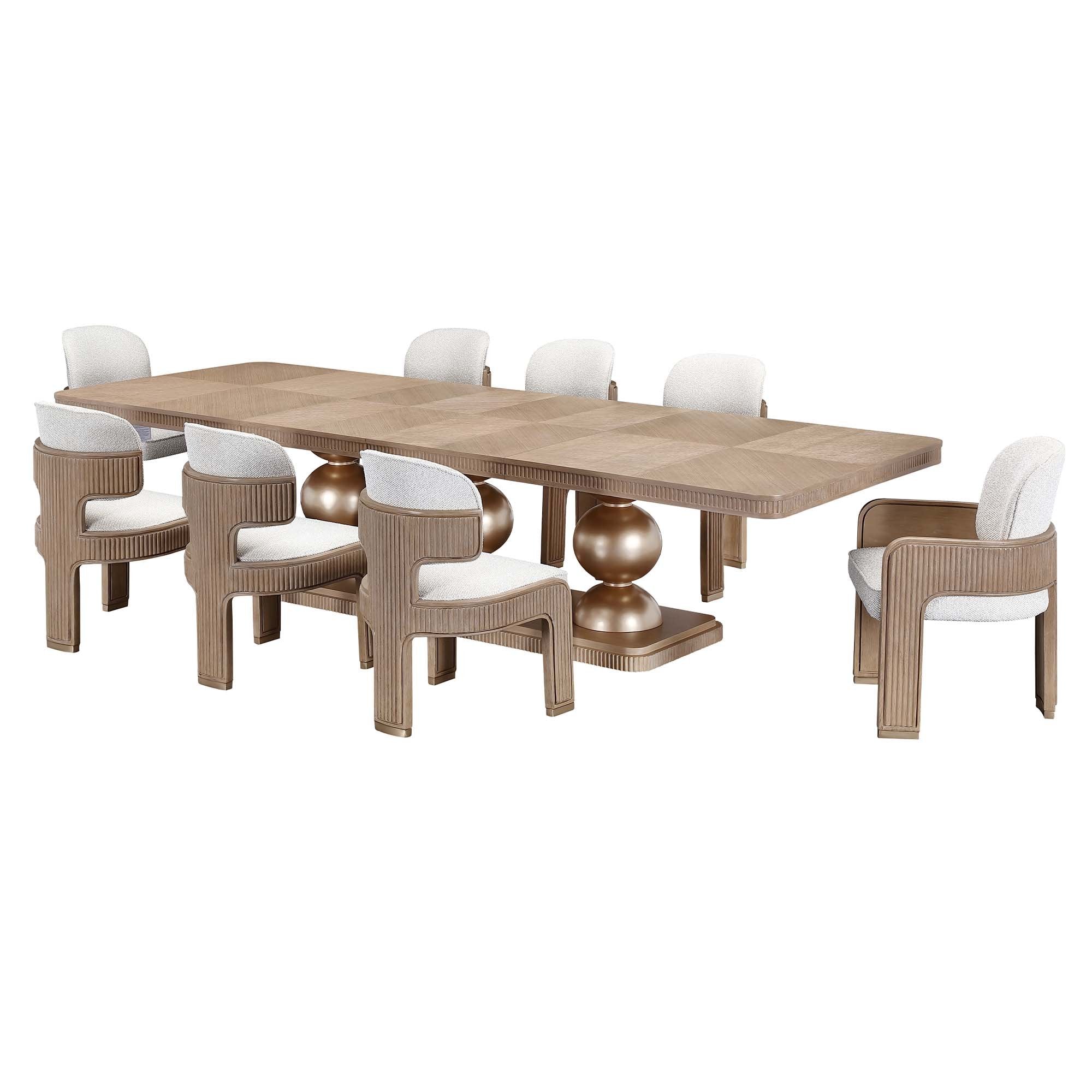 West Kensington Rectangular Dining Table - Sea Salt Caramel - Image 18