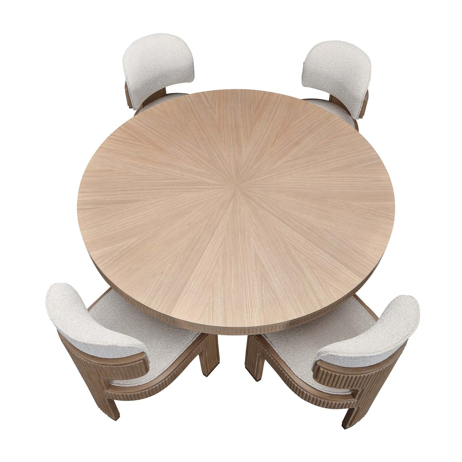 West Kensington Round Dining Table - Sea Salt Caramel - Image 4