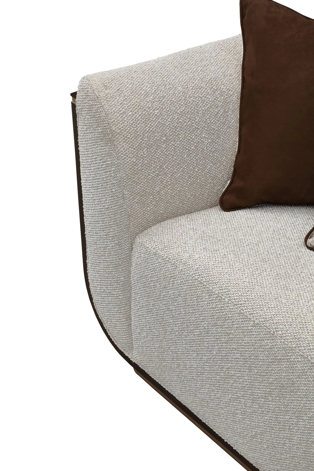 West Kensington Sofa - Buff/Medium Espresso - Image 10