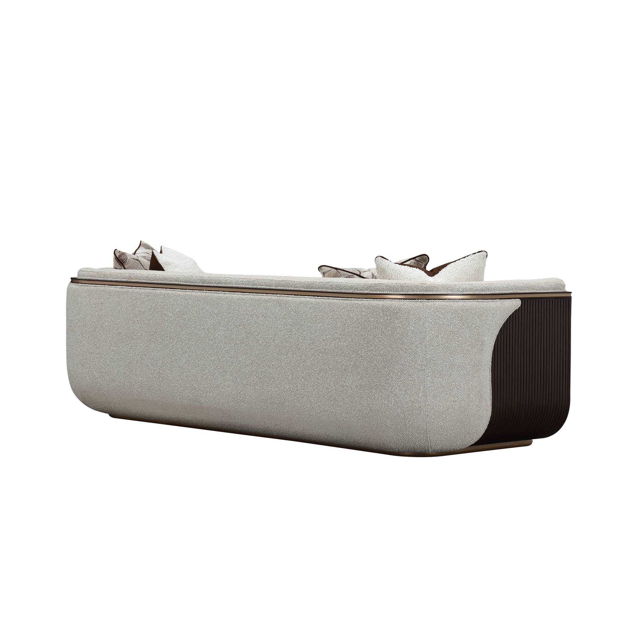 West Kensington Sofa - Buff/Medium Espresso - Image 5