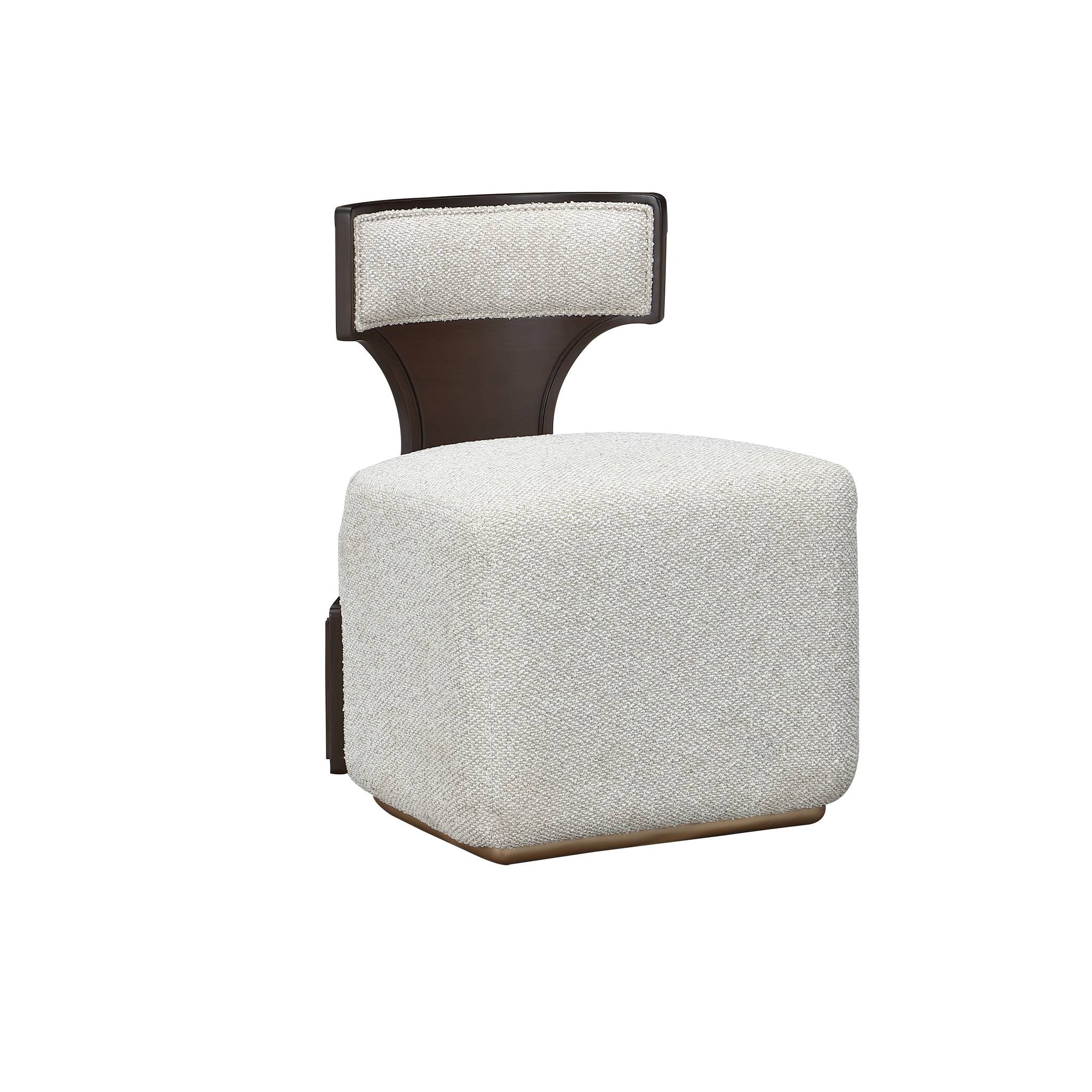 West Kensington Vanity Chair - Buff/Medium Espresso - Image 2