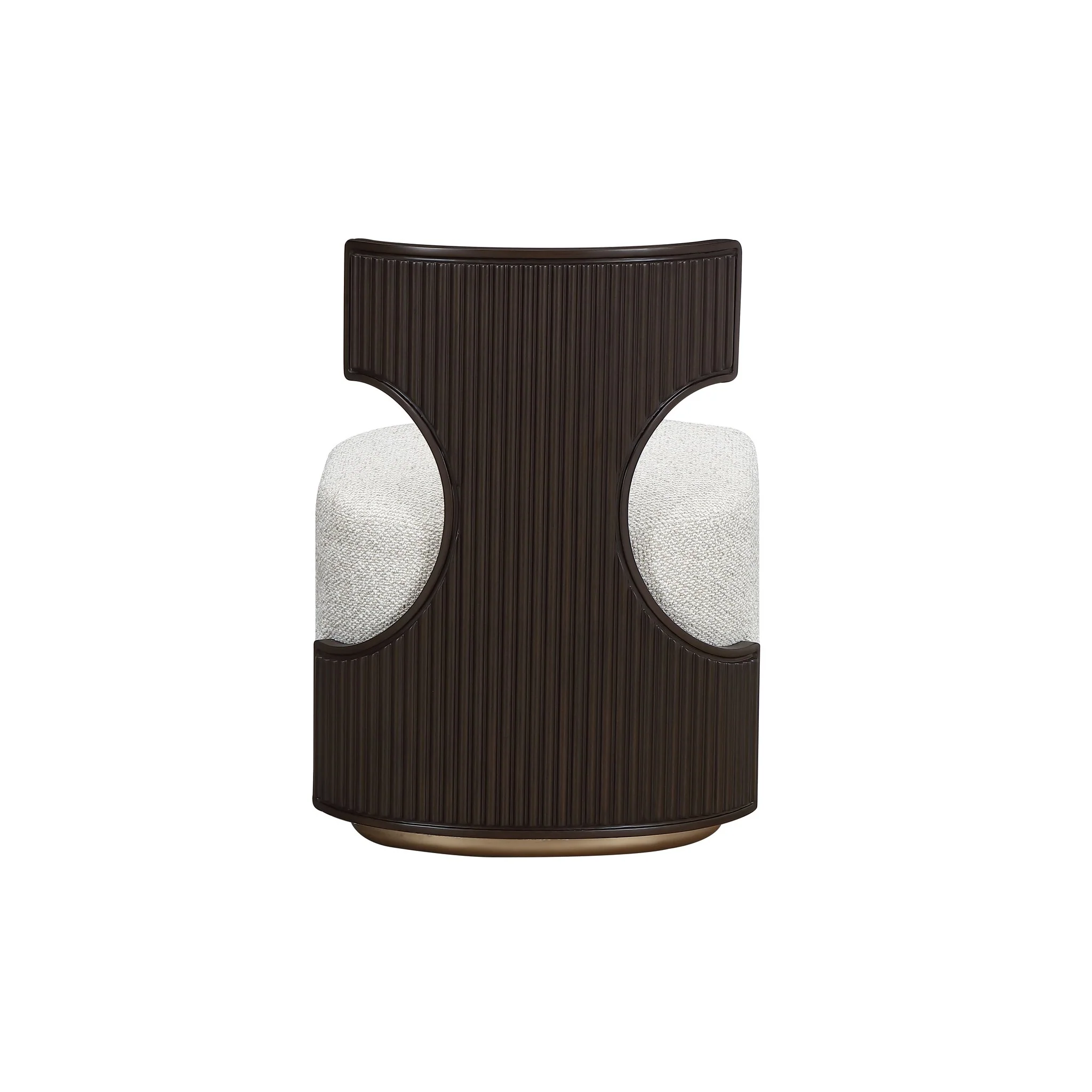 West Kensington Vanity Chair - Buff/Medium Espresso - Image 7