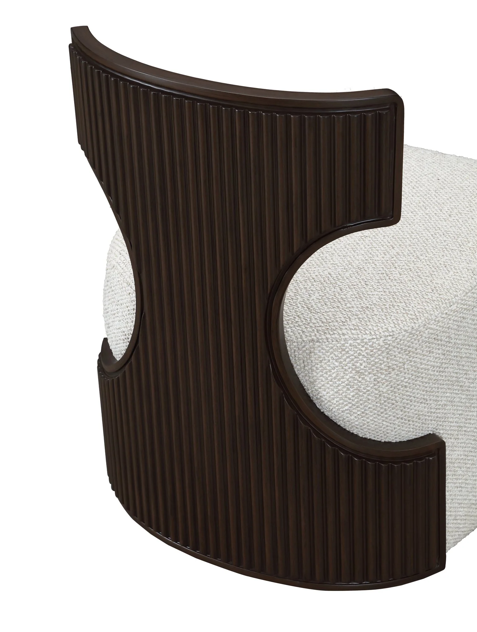 West Kensington Vanity Chair - Buff/Medium Espresso - Image 8