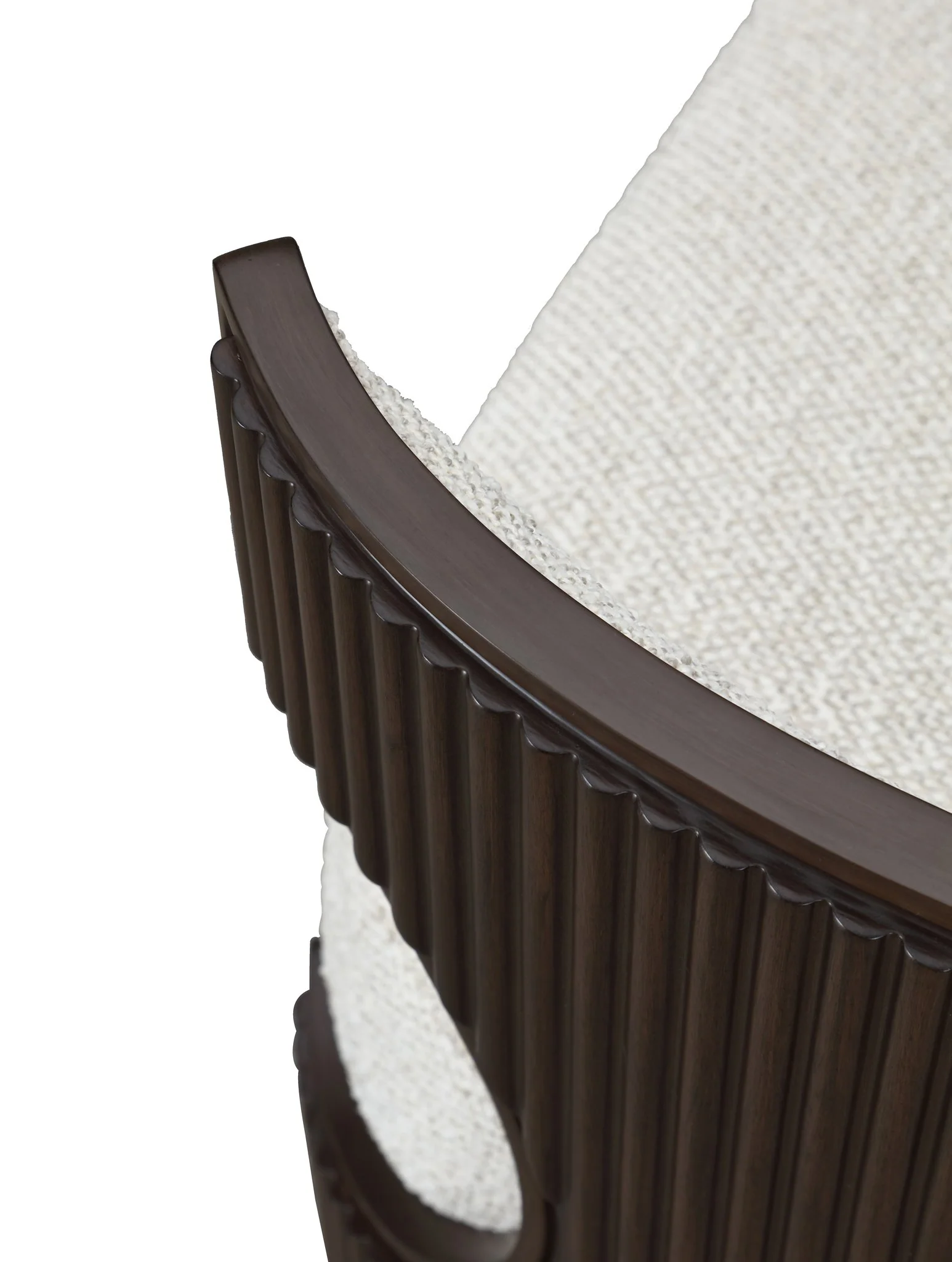 West Kensington Vanity Chair - Buff/Medium Espresso - Image 9