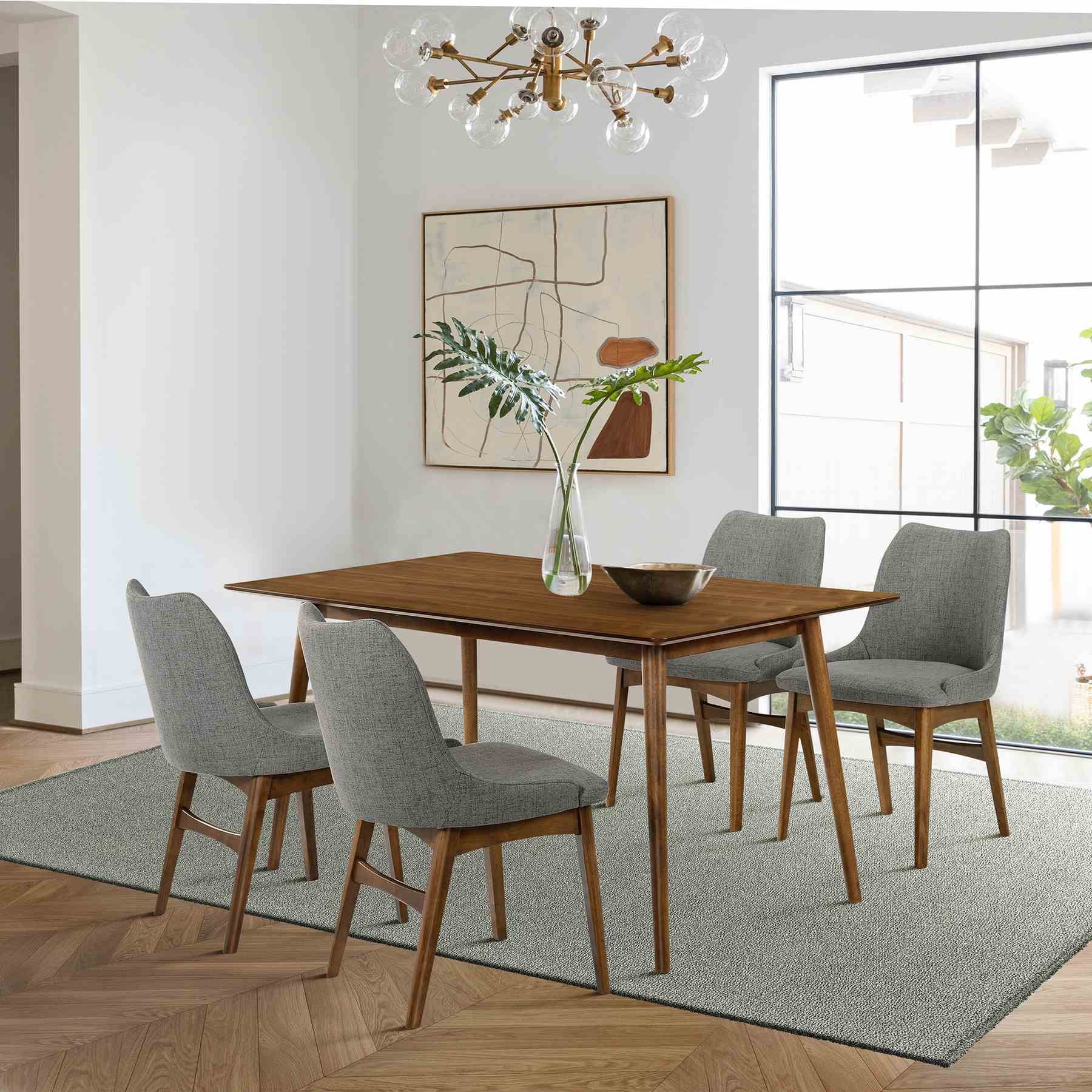 Westmont and Azalea Charcoal and Walnut 5 Piece Dining Set - Image 10