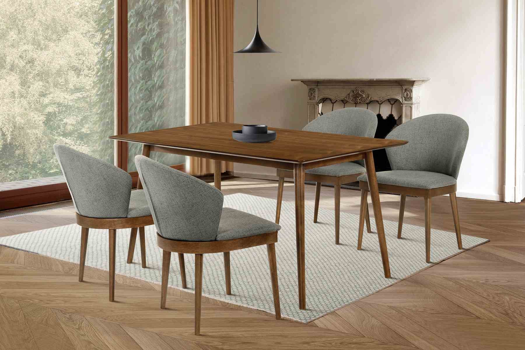 Westmont and Juno Charcoal and Walnut 5 Piece Dining Set - Image 10