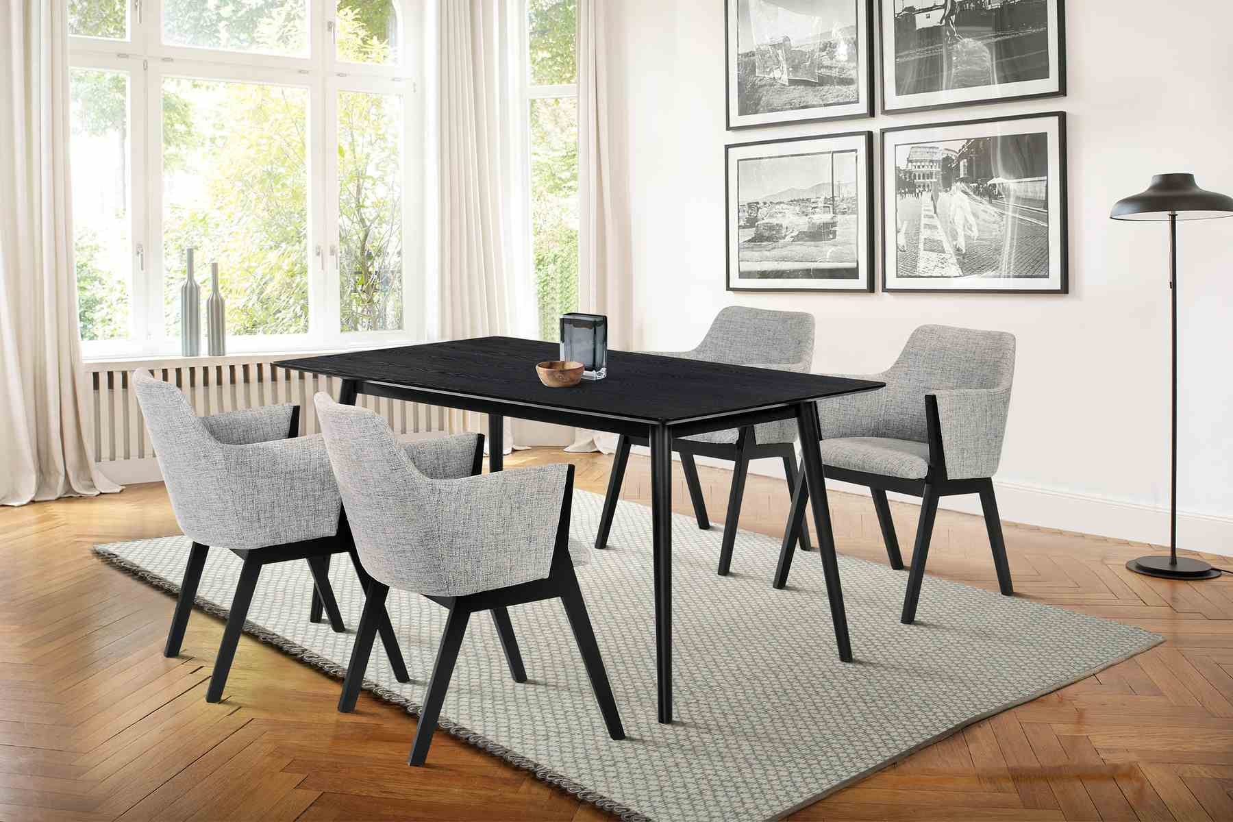Westmont and Renzo Gray and Black 5 Piece Dining Set - Image 10
