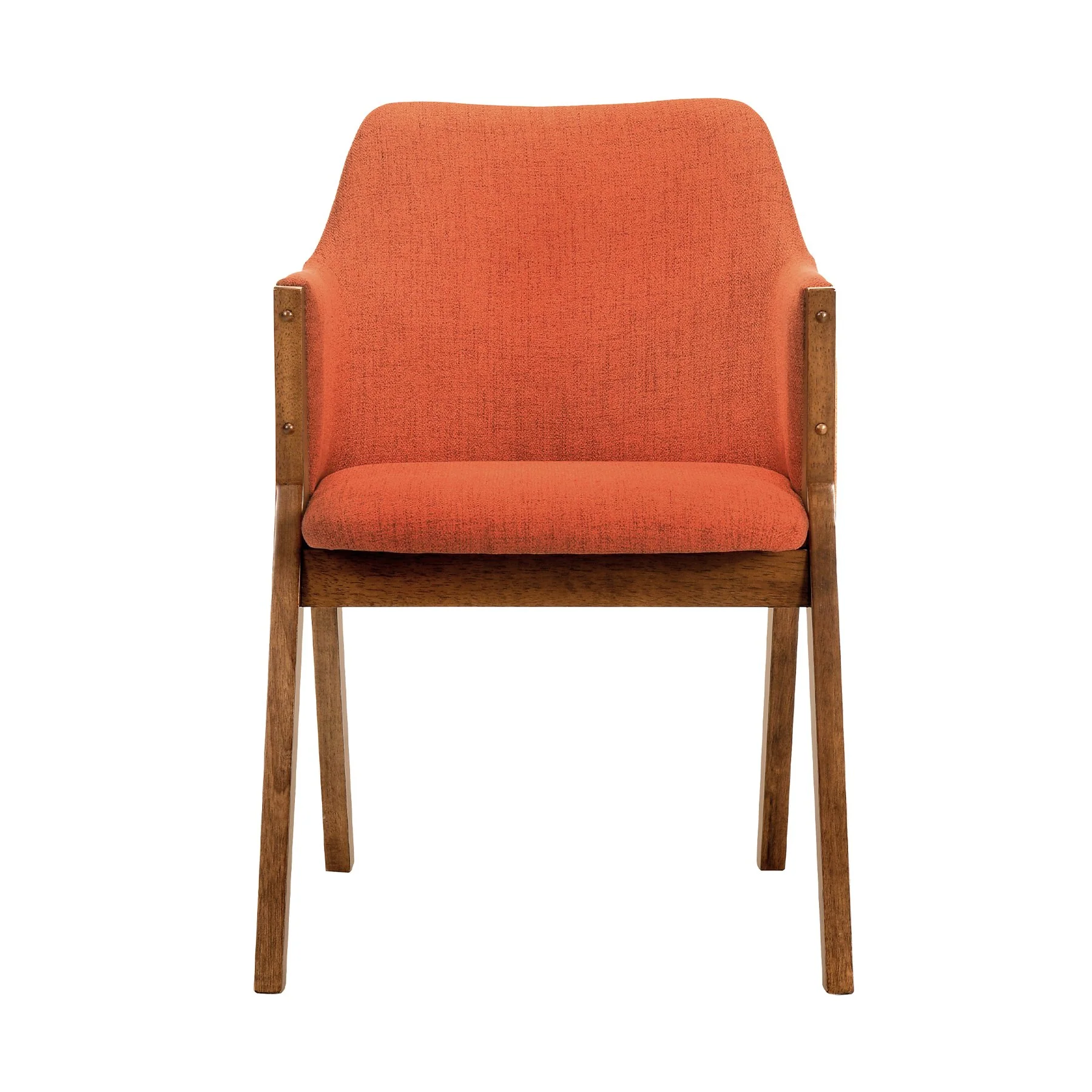 Westmont and Renzo Orange and Walnut 5 Piece Dining Set - Image 3