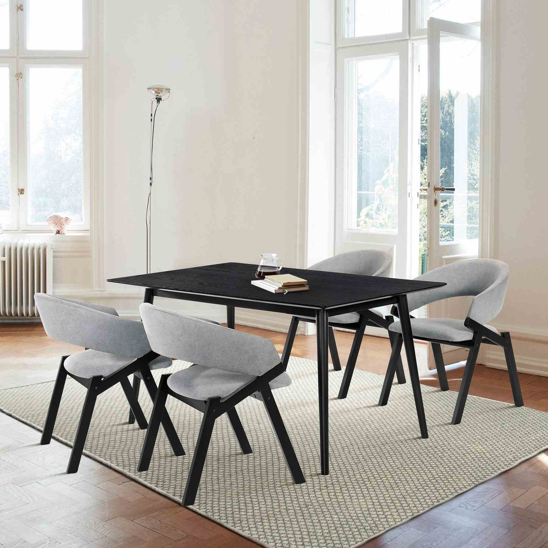Westmont and Talulah Gray and Black 5 Piece Dining Set - Image 10