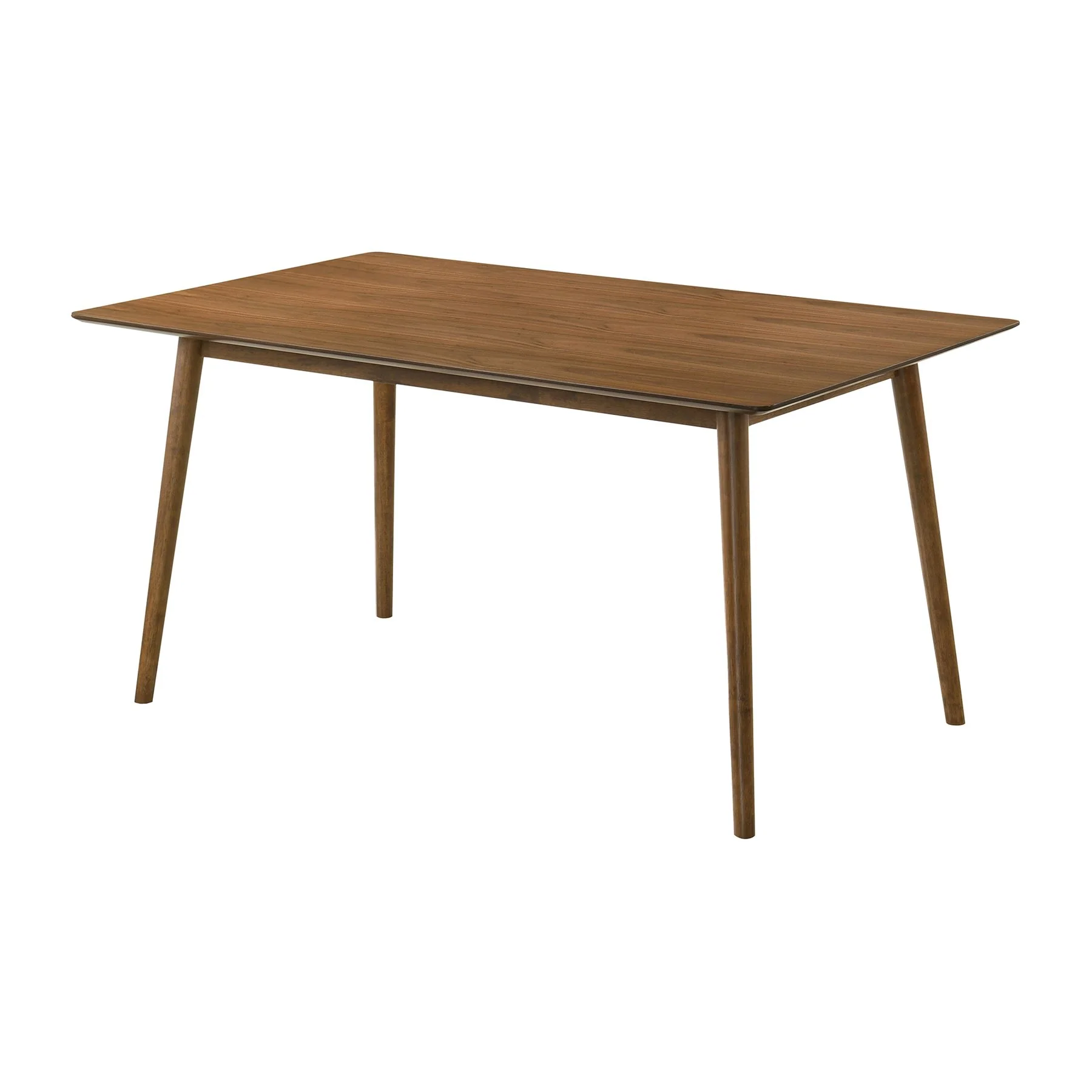 Westmont Santana 5 Piece Walnut Wood Dining Table Set with Blue Fabric - Image 4