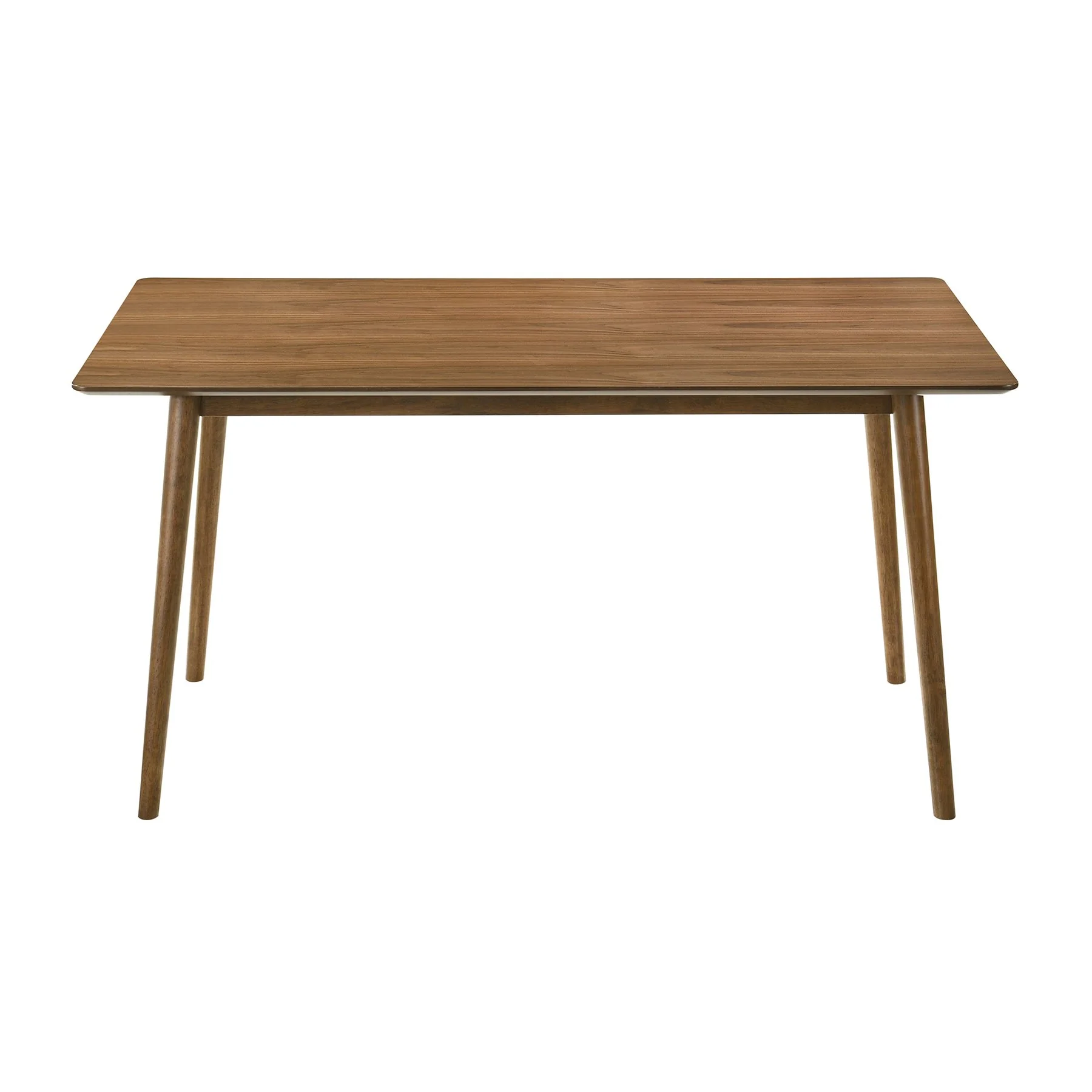 Westmont Santana 5 Piece Walnut Wood Dining Table Set with Charcoal Fabric - Image 5