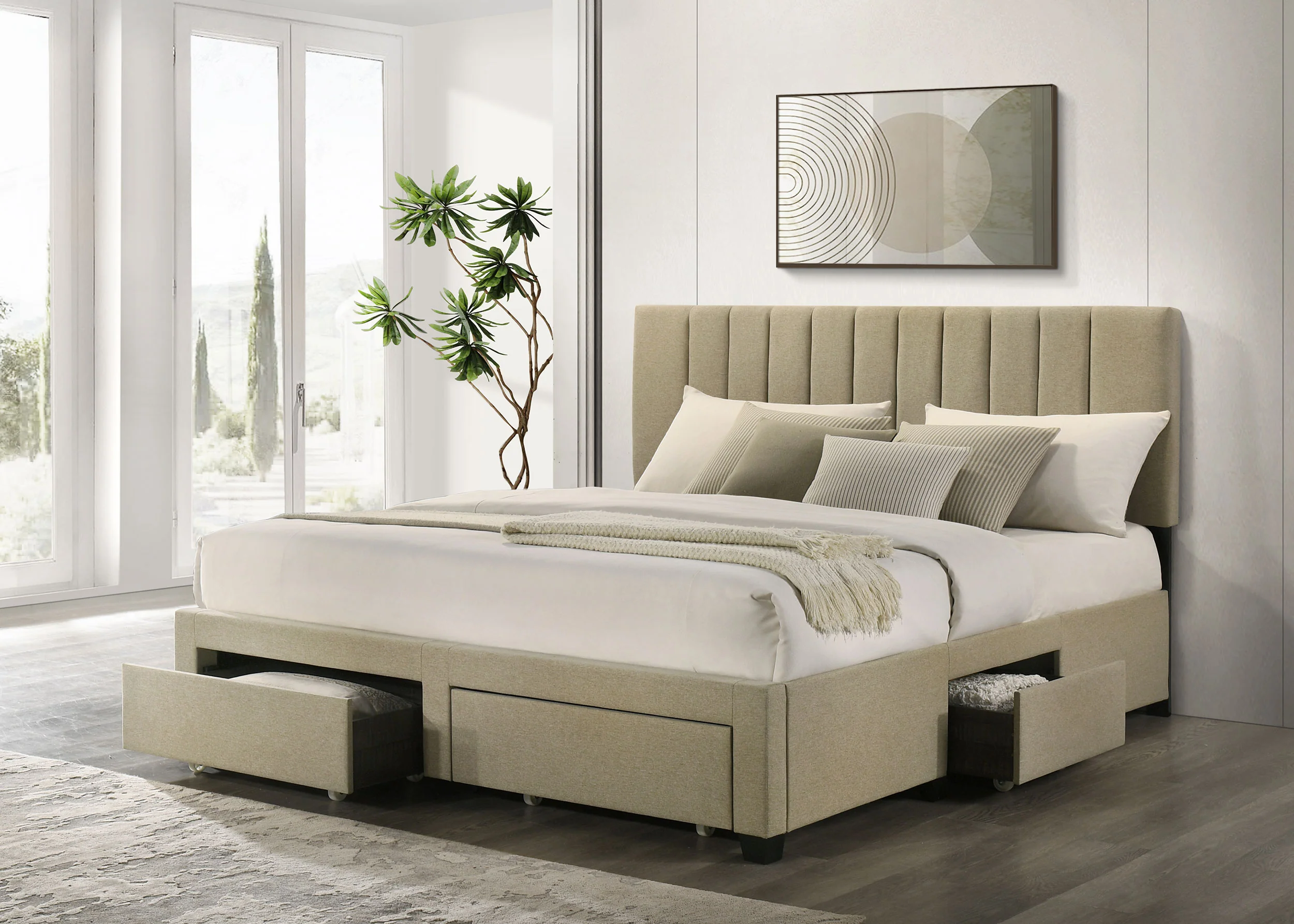 Wheatland Panel Platform Storage Bed - Image 13