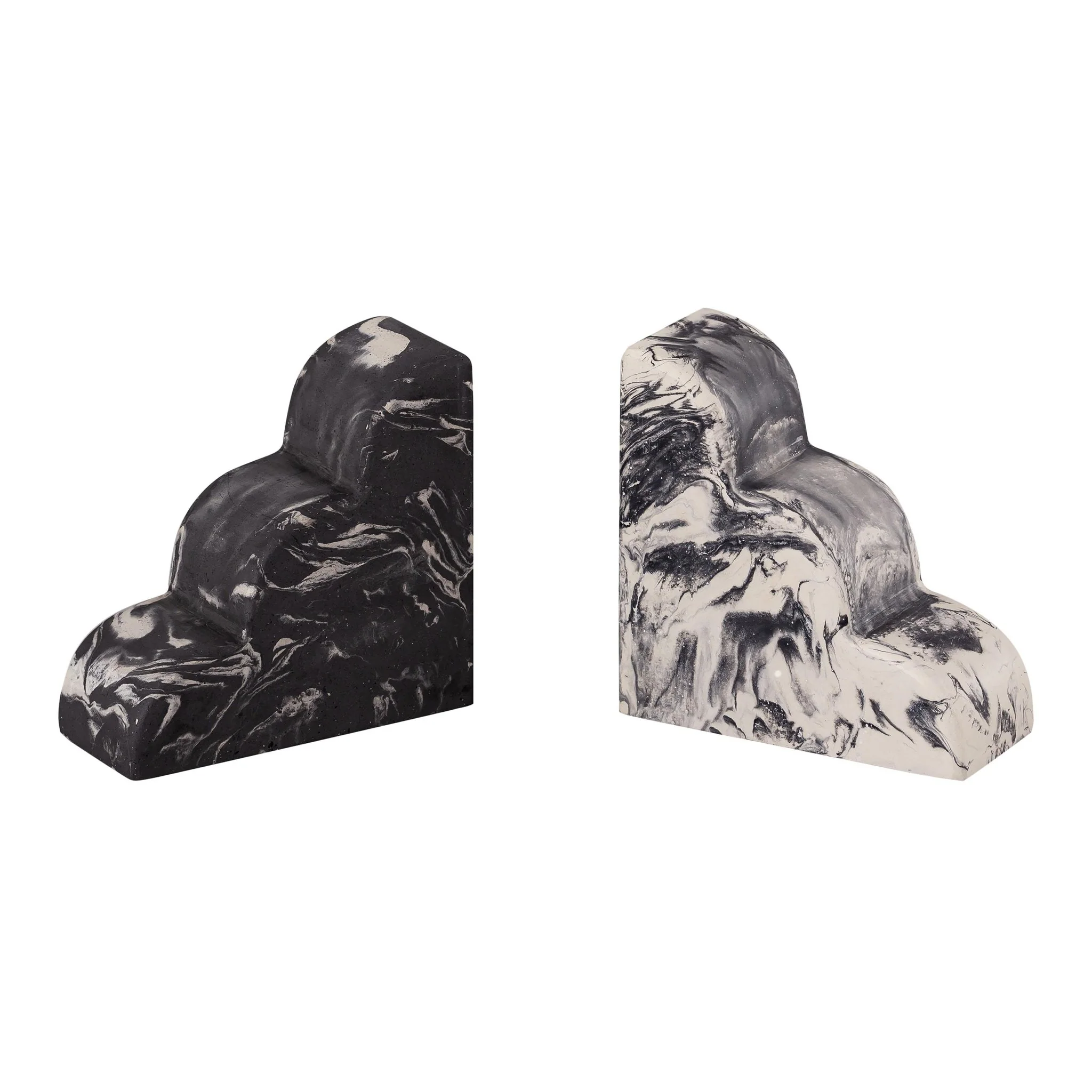 White-Black Bookends - Set of 2 - Image 3