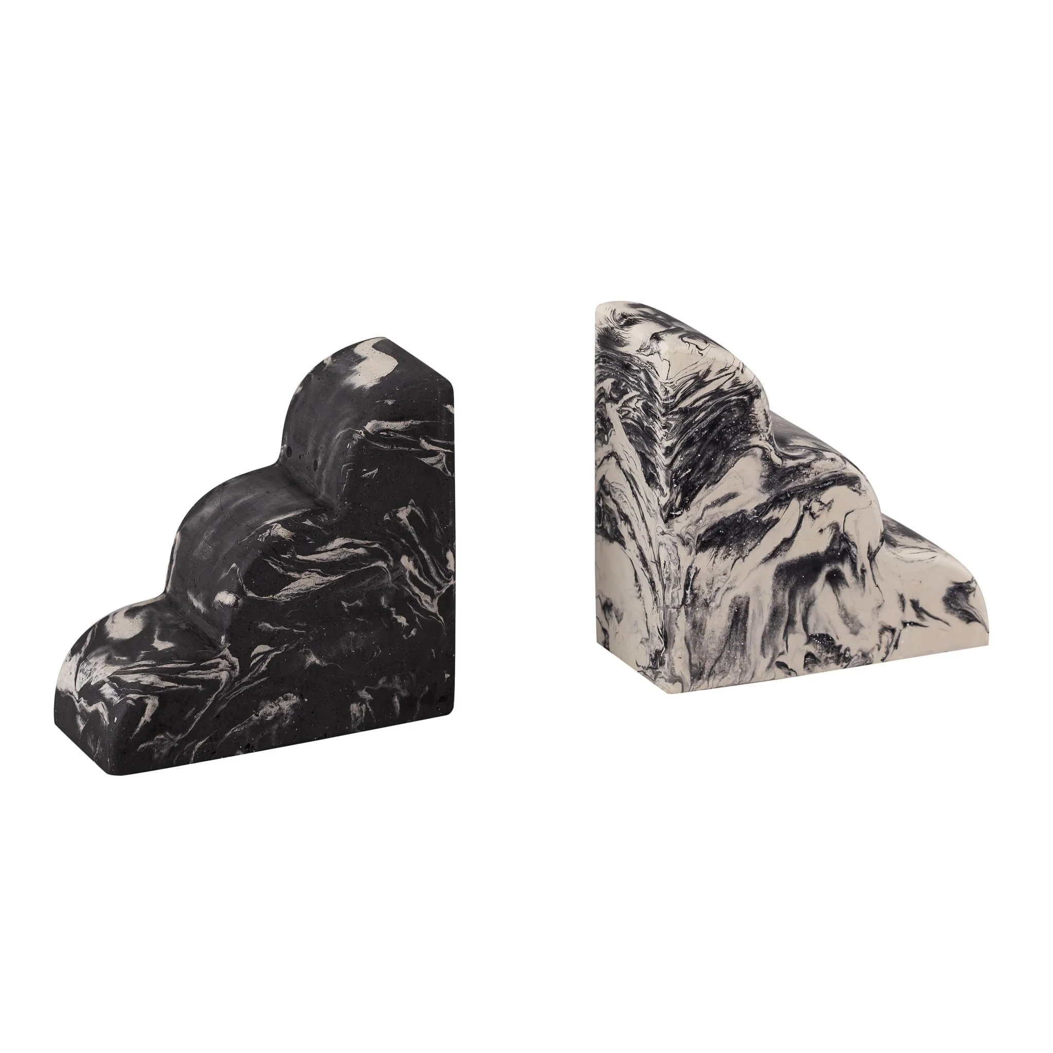 White-Black Bookends - Set of 2 - Image 4