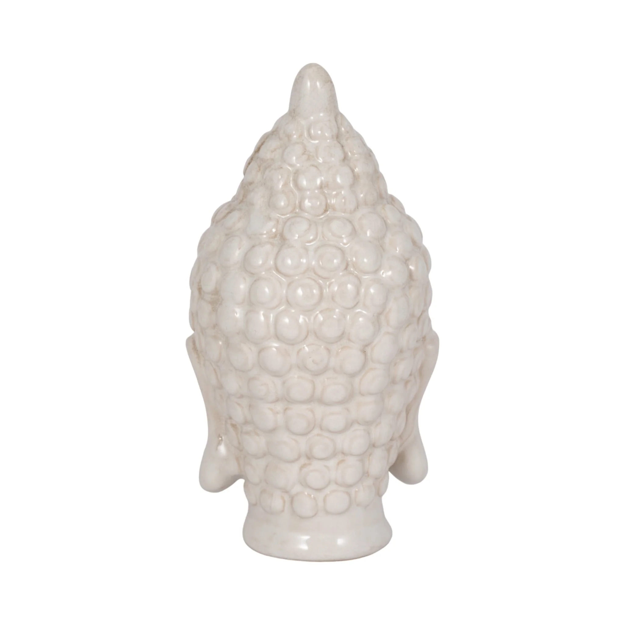 White Ceramic Buddha Head - Image 4