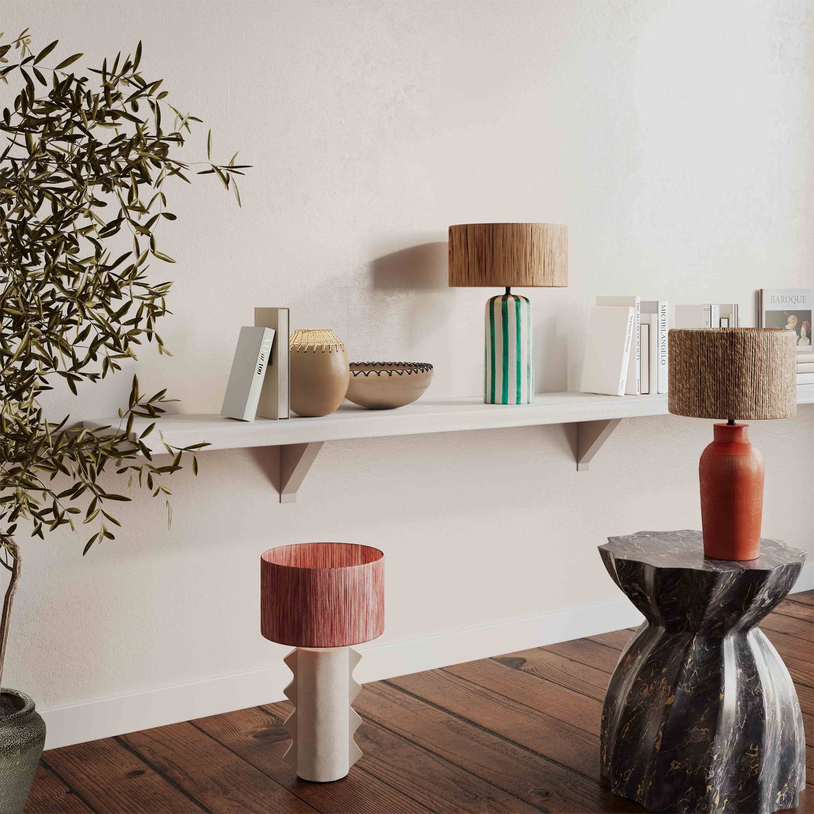 Wild Thing Papier Mache Table Lamp - Image 2