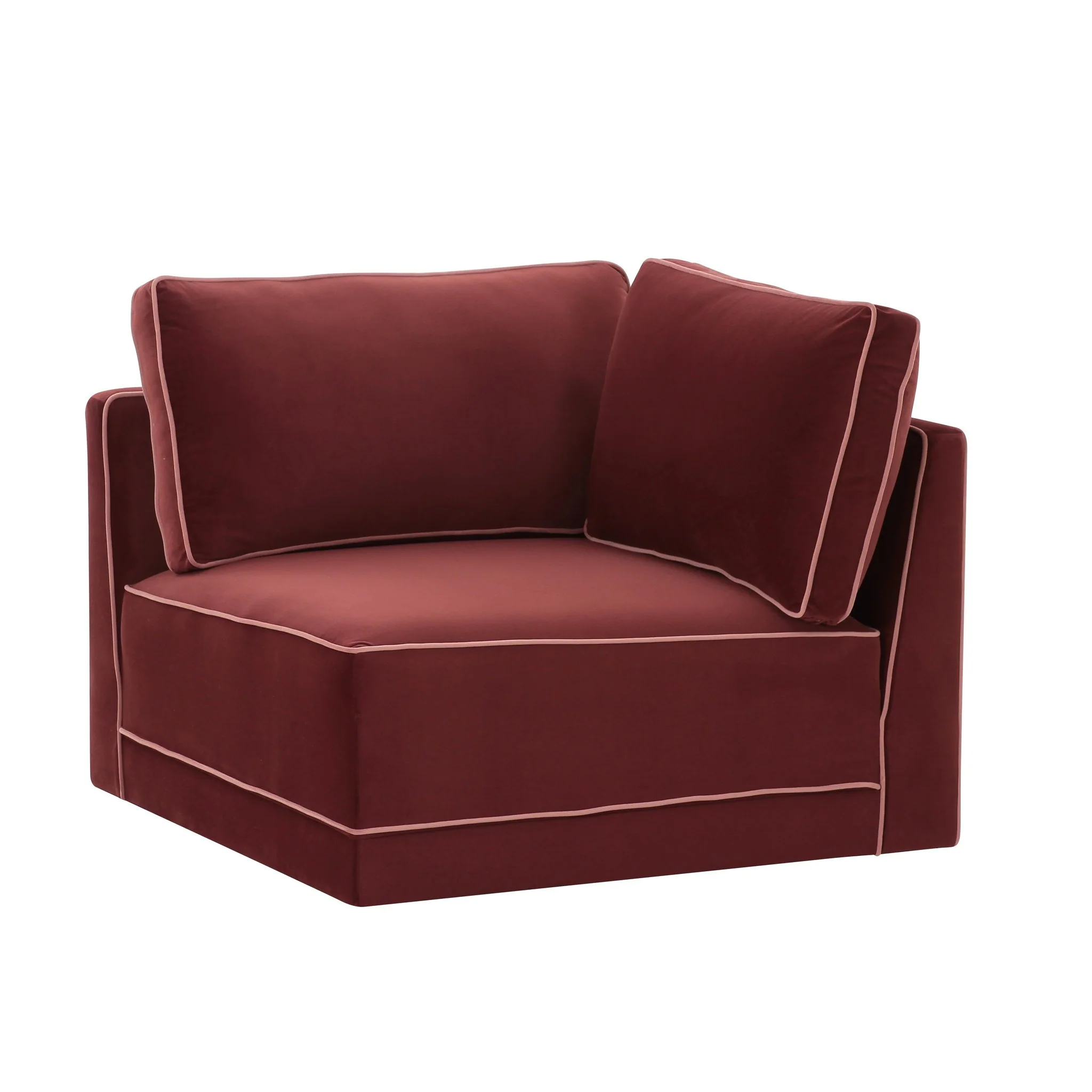 Willow Berry Red Corner Chair - Image 2