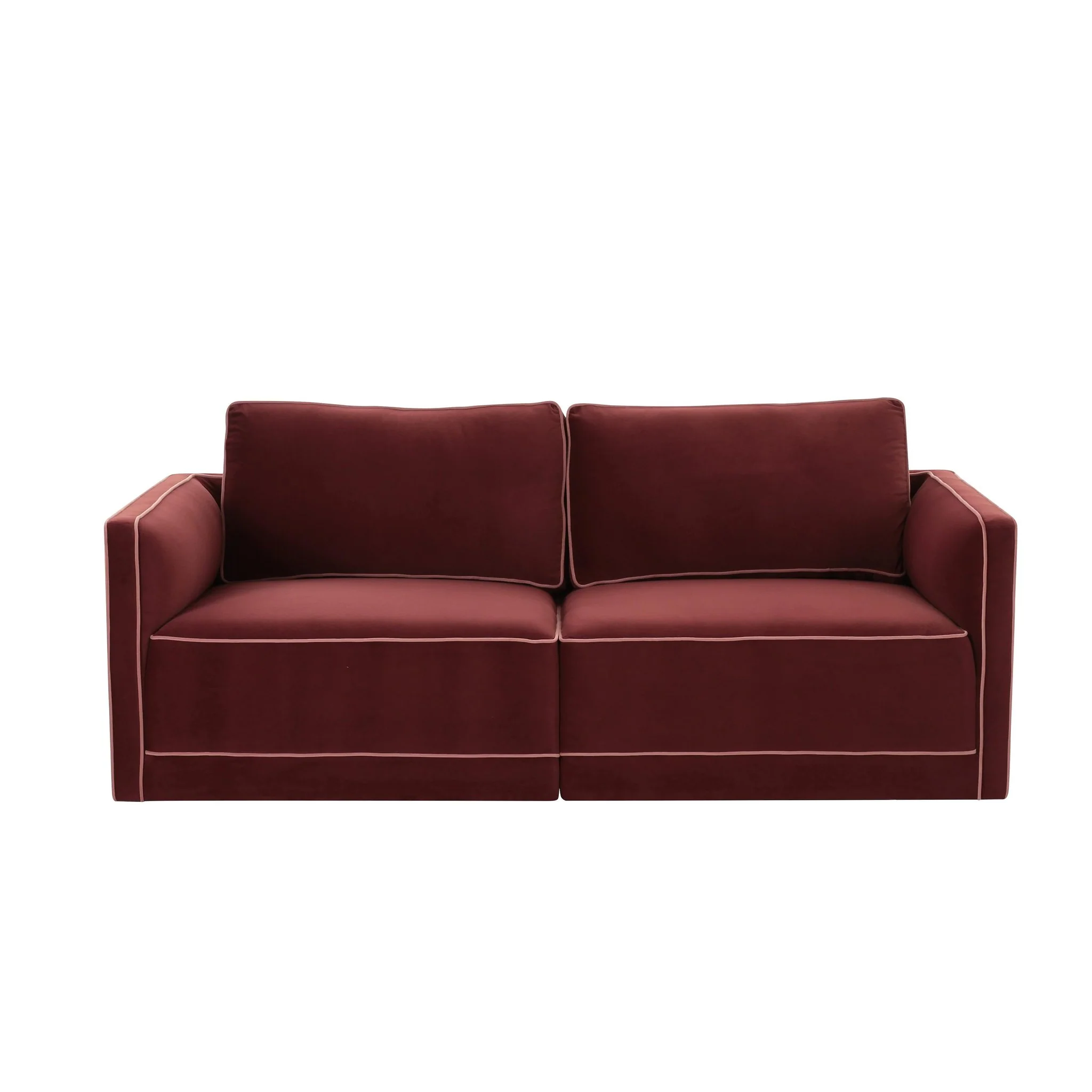 Willow Berry Red Modular Loveseat - Image 3