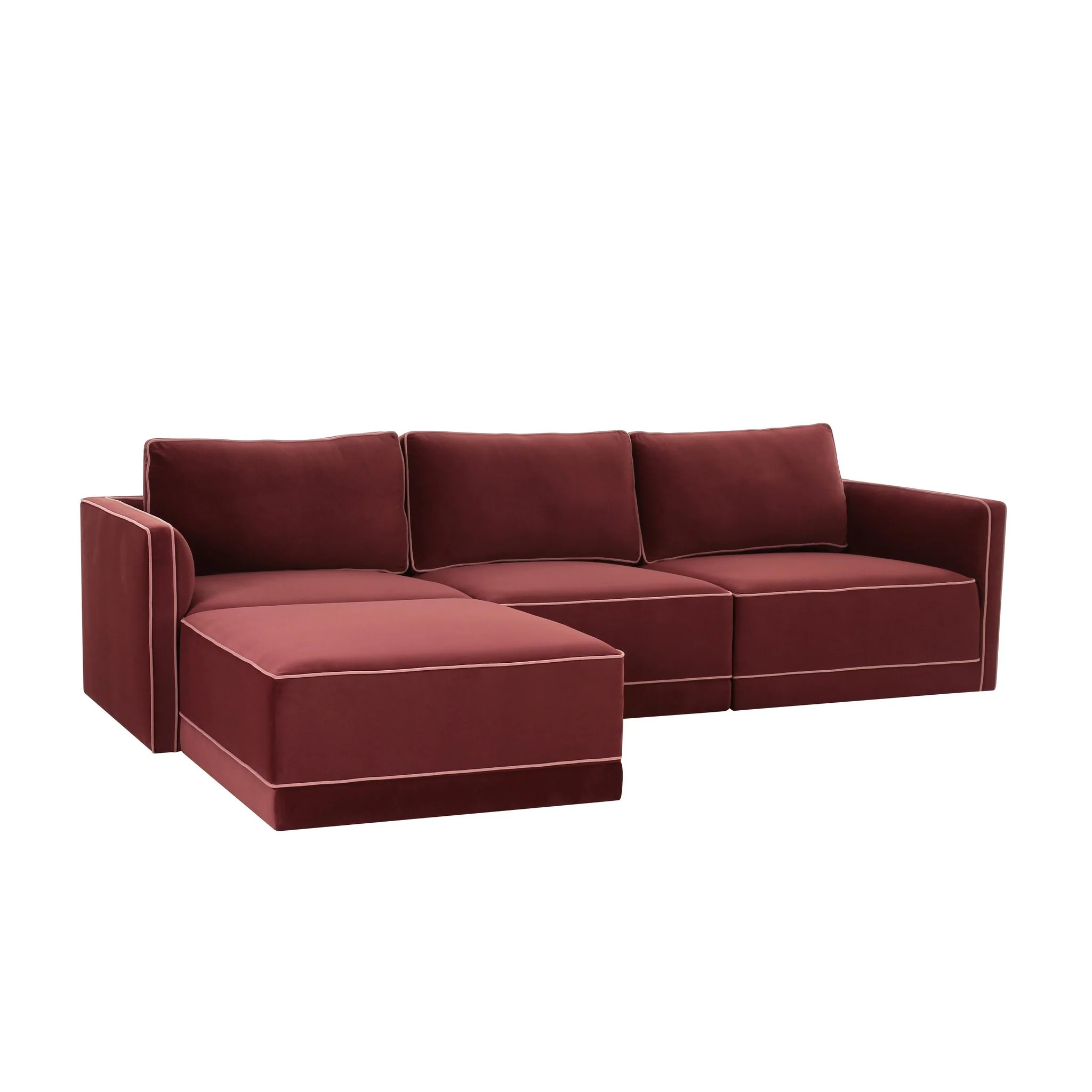 Willow Berry Red Modular Sectional - Image 3