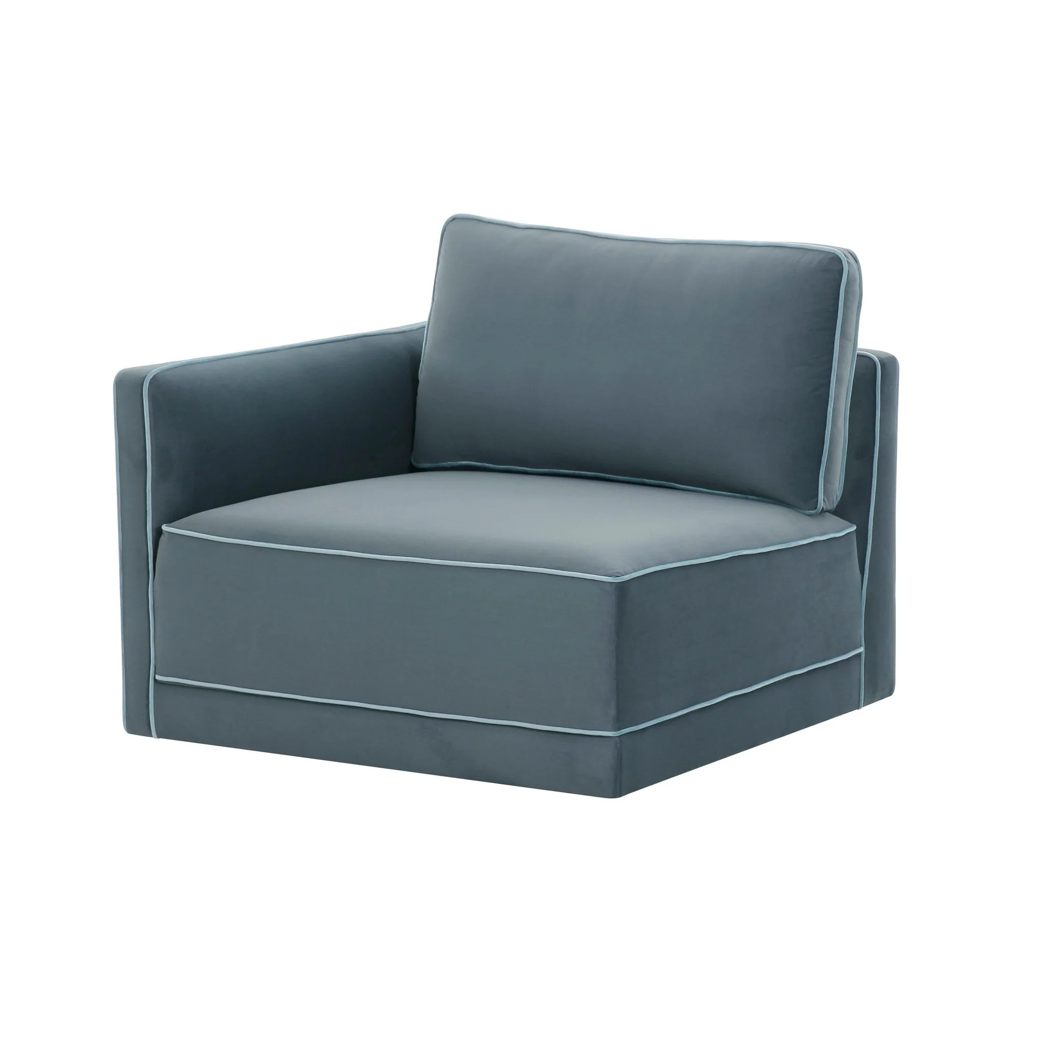 Willow Misty Blue LAF Corner Chair - Image 2