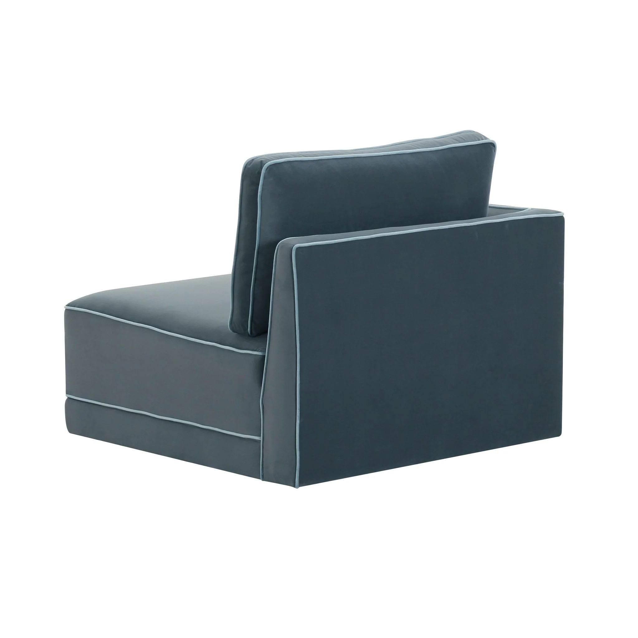Willow Misty Blue LAF Corner Chair - Image 3