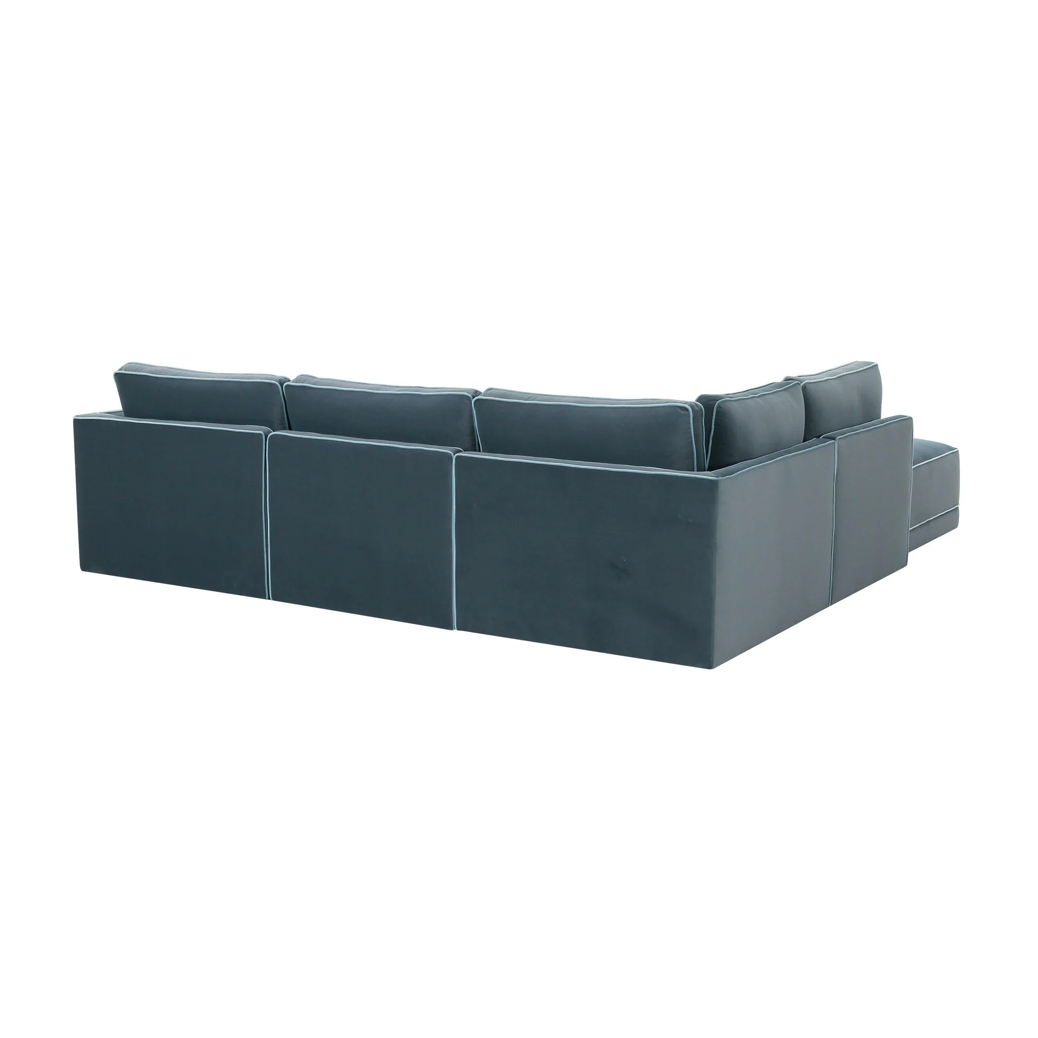 Willow Misty Blue Modular LAF Sectional - Image 5