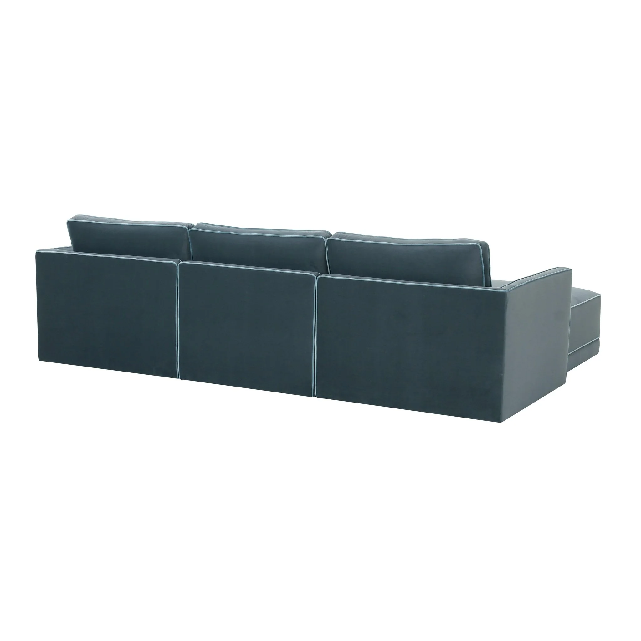 Willow Misty Blue Modular Sectional - Image 4