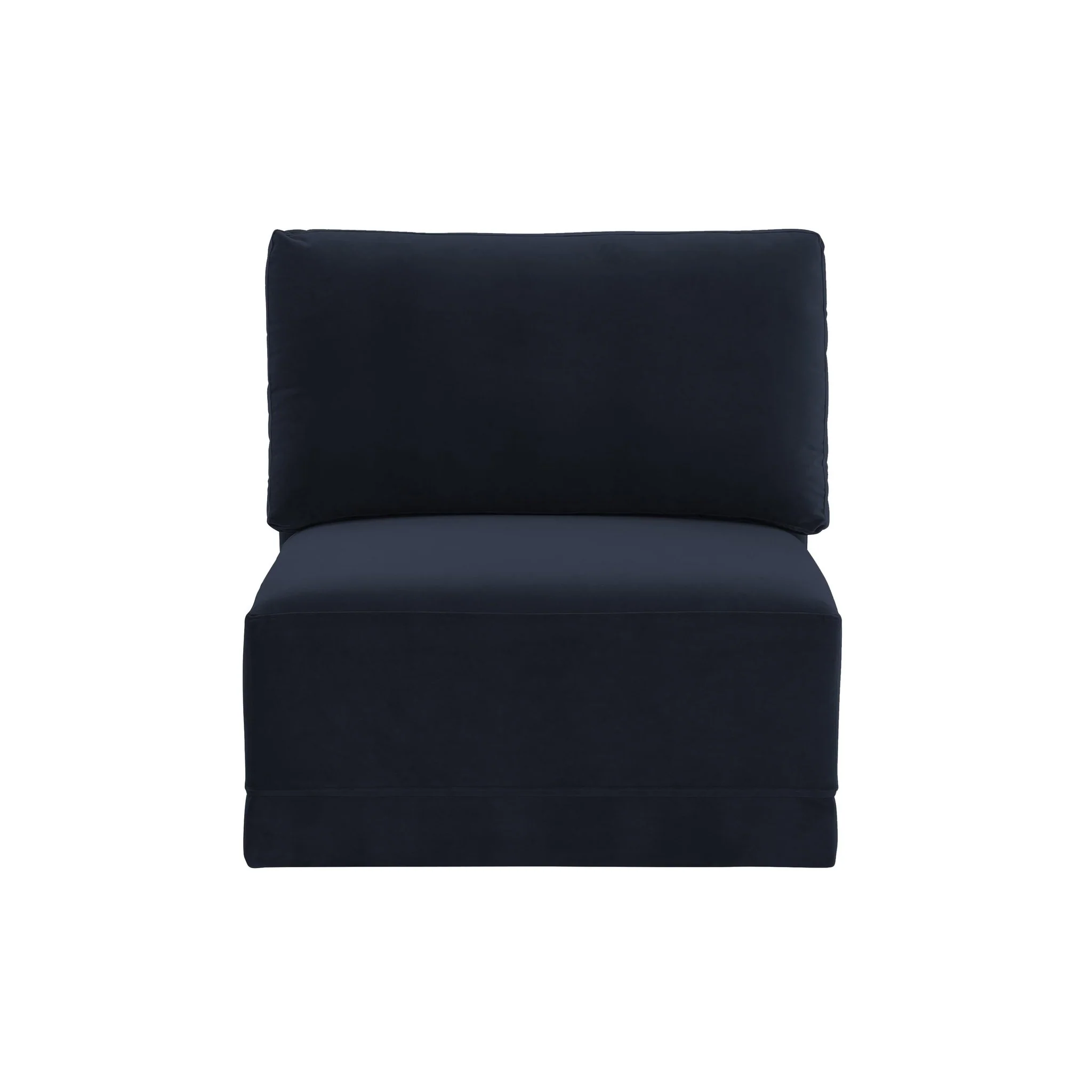 Willow Navy Armless Chair - Image 3