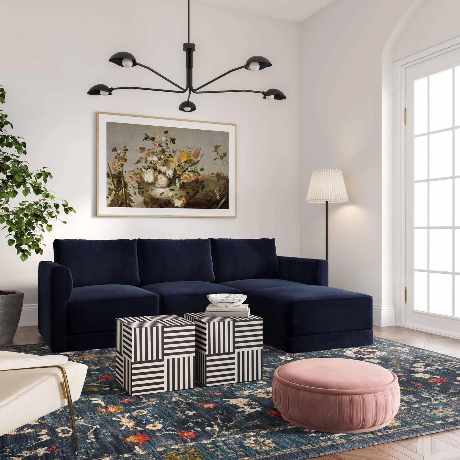 Willow Navy Modular Sectional - Image 2