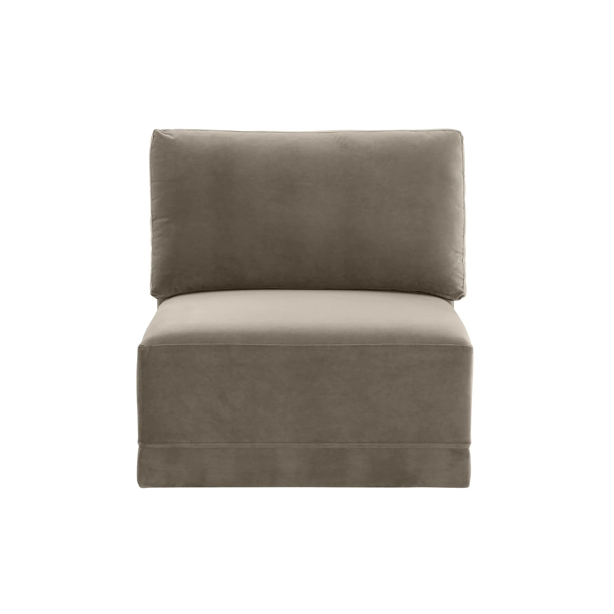 Willow Taupe Armless Chair - Image 3
