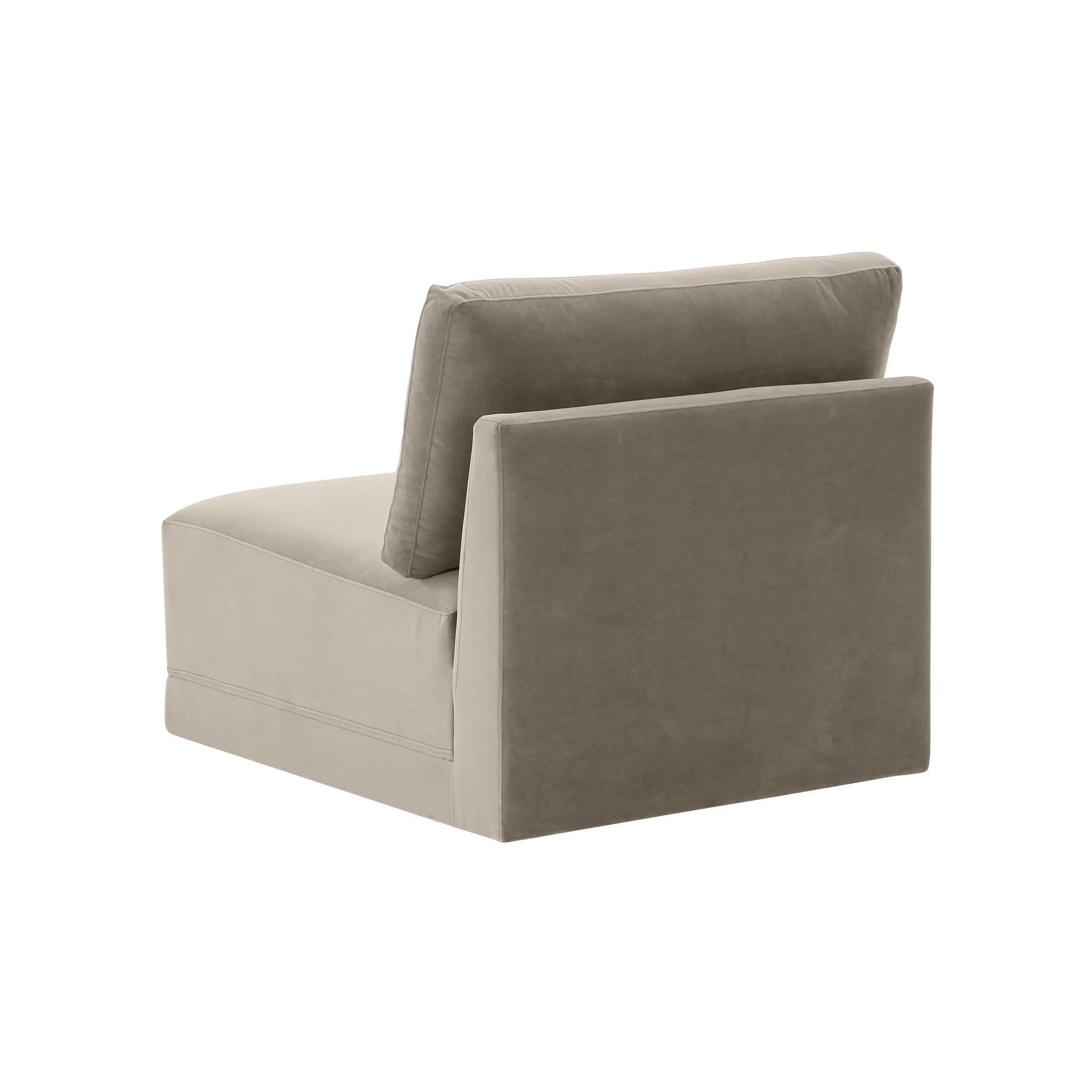 Willow Taupe Armless Chair - Image 4