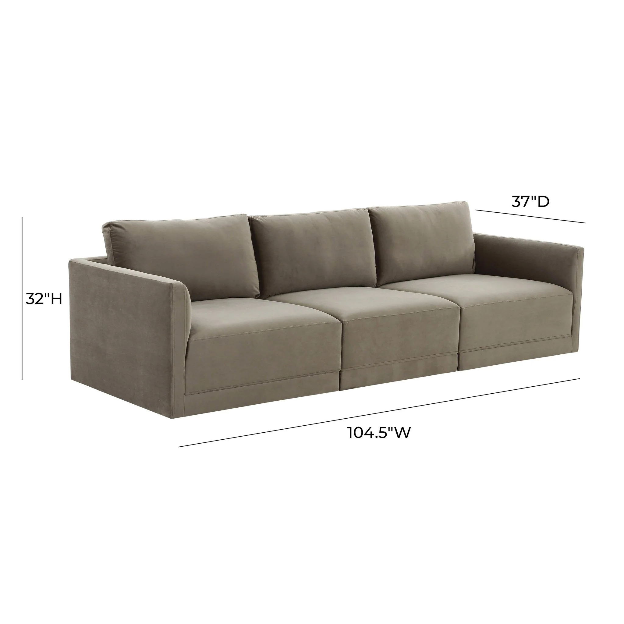 Willow Taupe Modular Sofa - Image 6