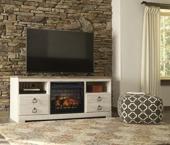 Willowton 64" TV Stand with Electric Fireplace - Image 3