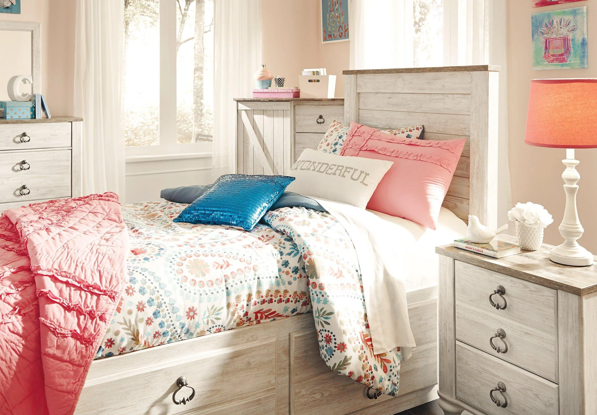 Willowton Bed with 2 Storage Drawers - Image 14