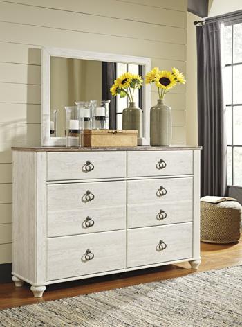 Willowton Dresser and Mirror - Image 3