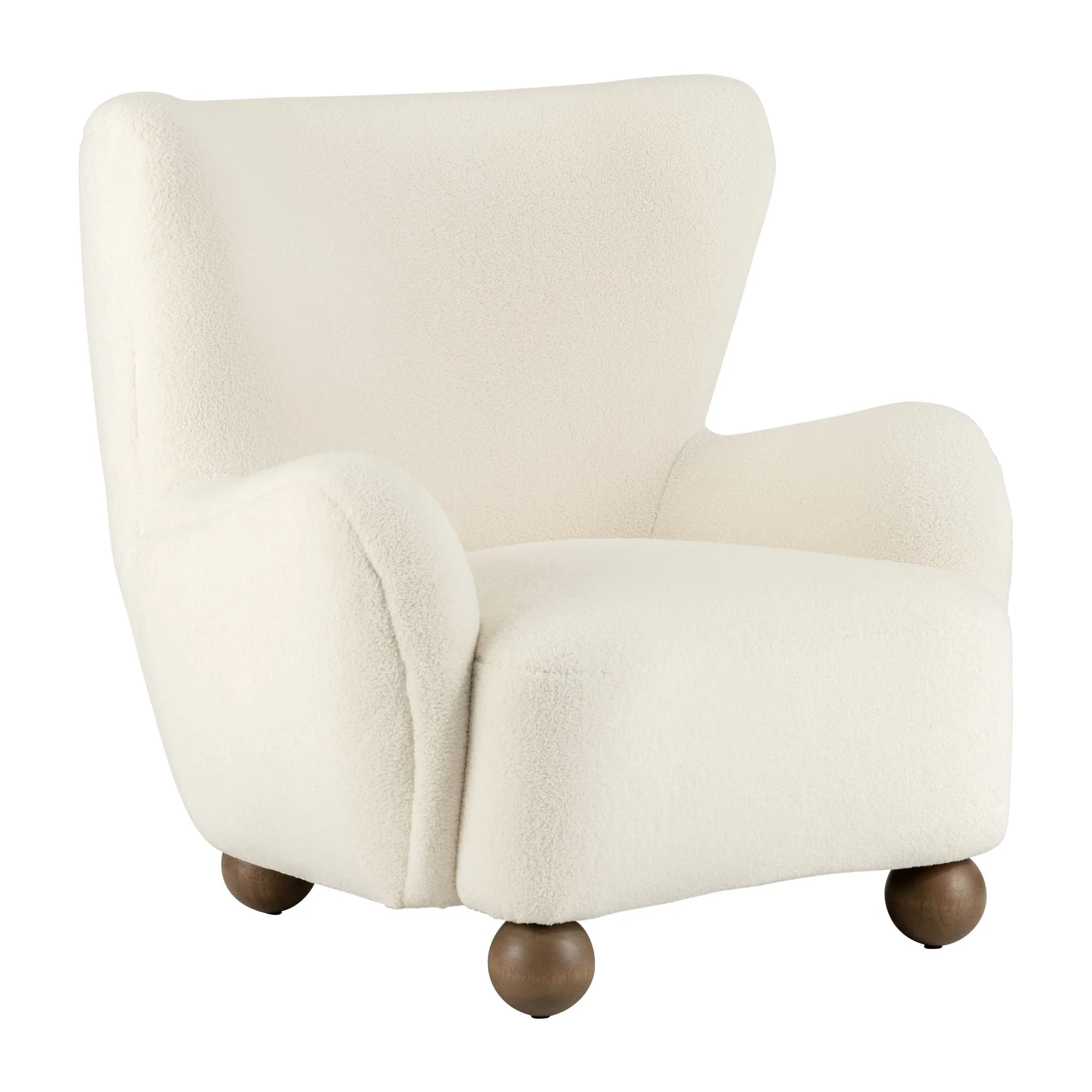 Wingback Occasional Chair, Beige - Image 2