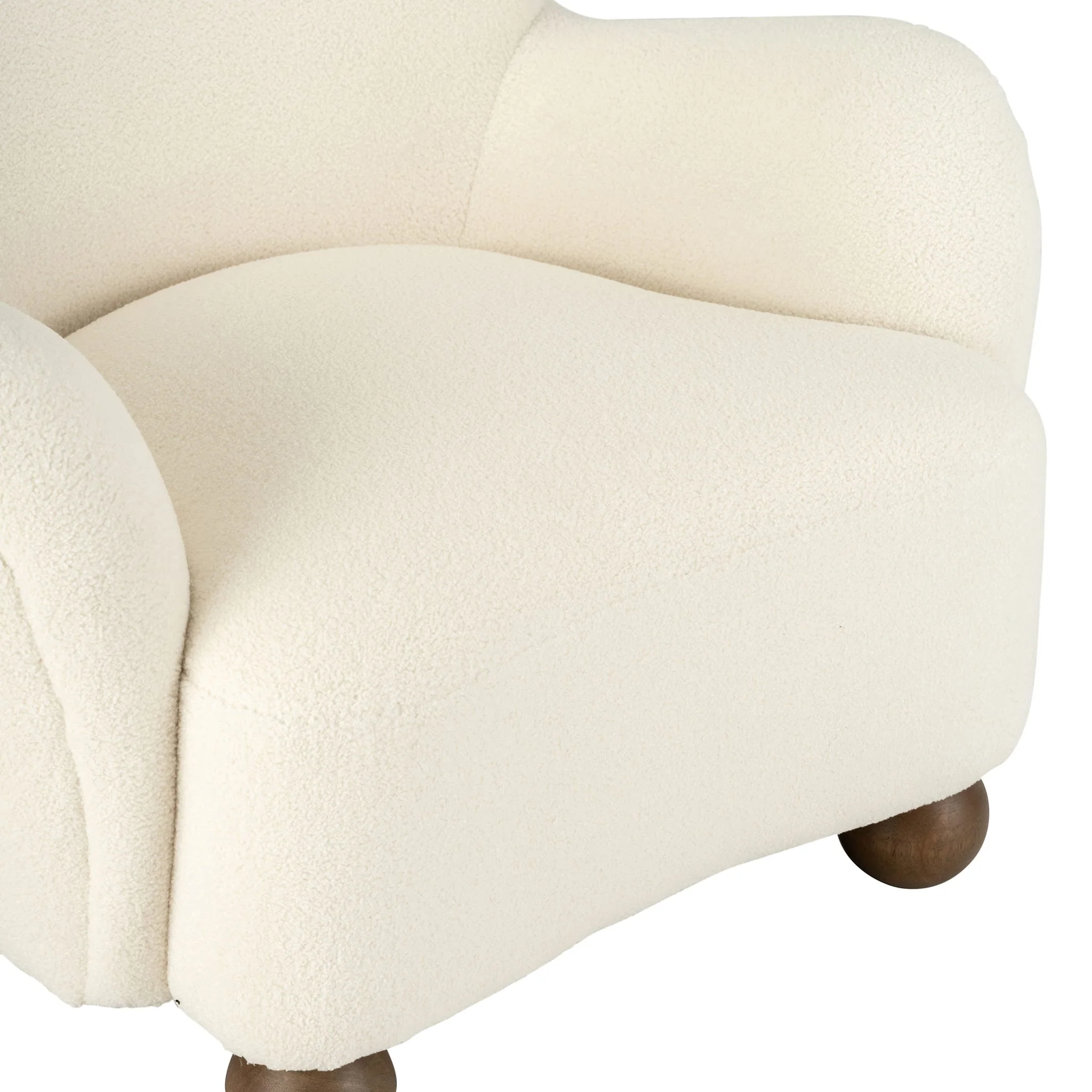 Wingback Occasional Chair, Beige - Image 6