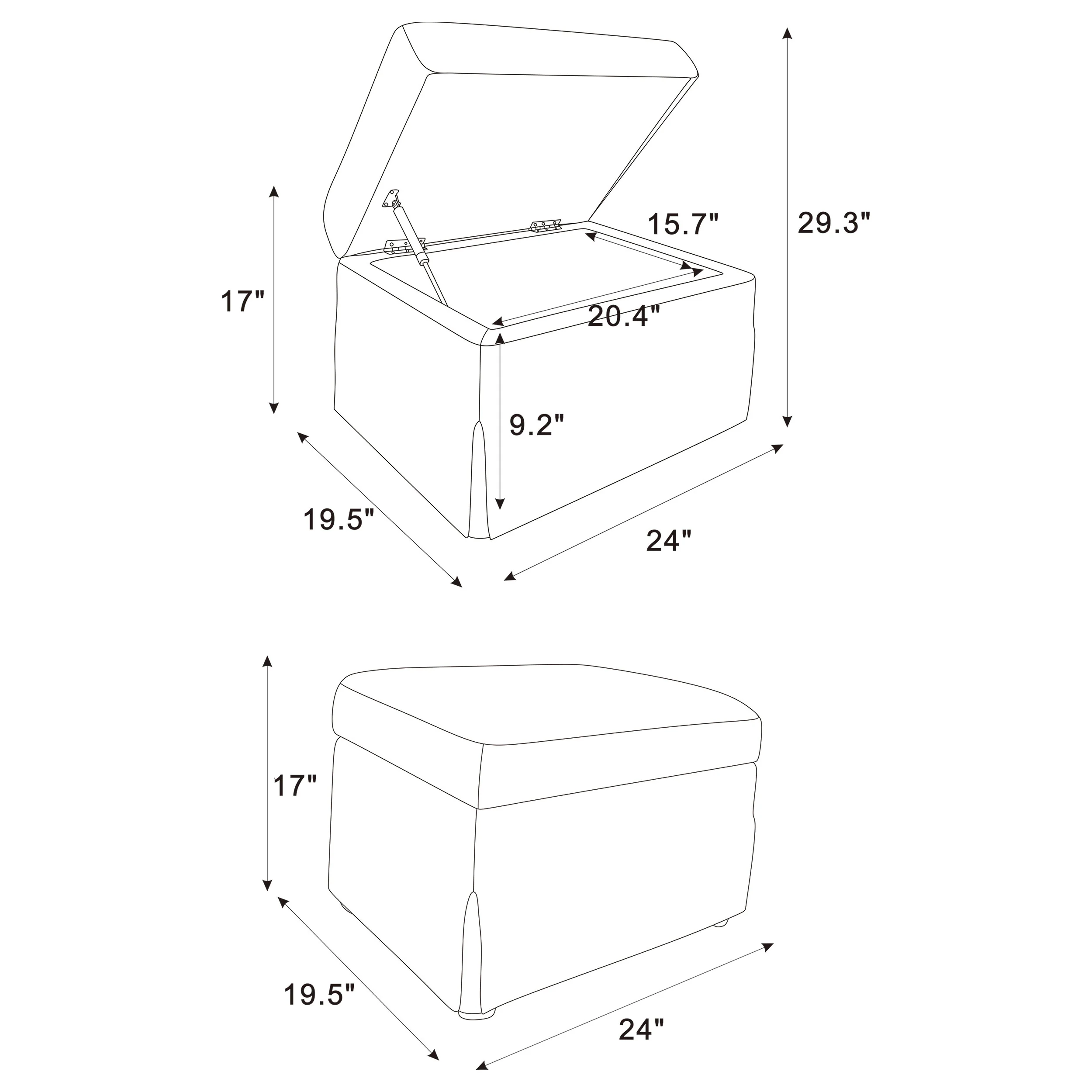 Winter Storage Ottoman - Image 11